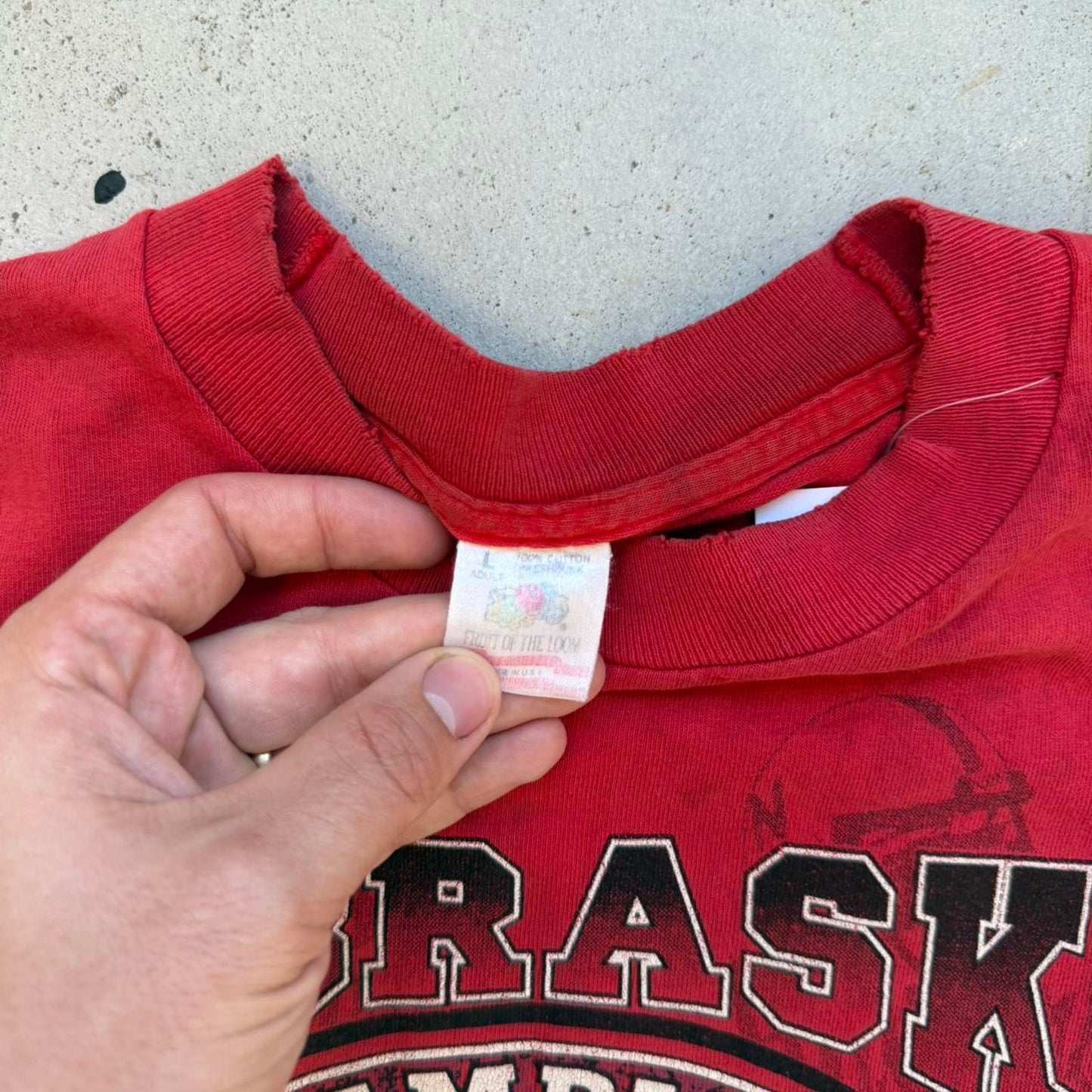 Vintage 1994 Nebraska Huskers National Champs T-Shirt - Large