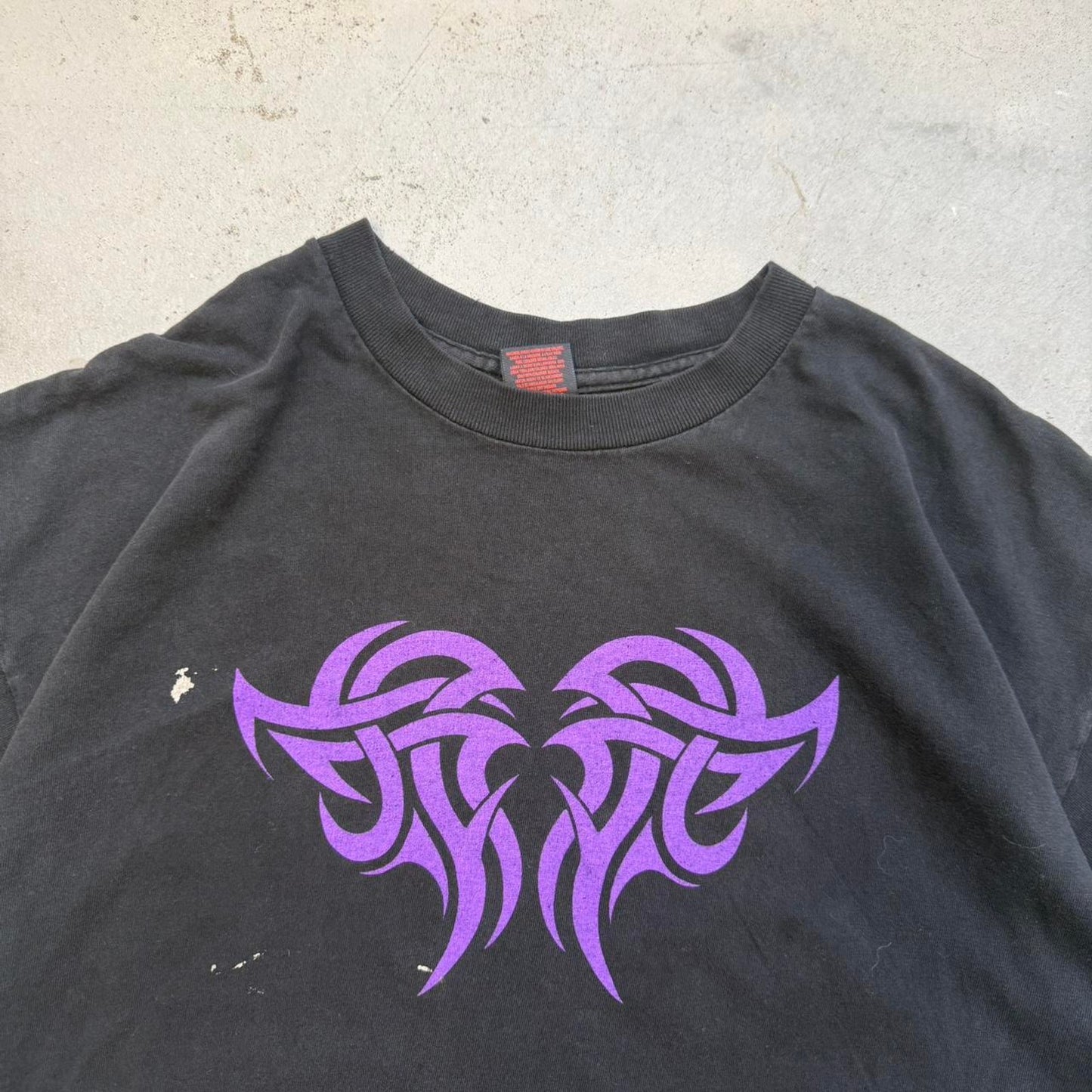Vintage 90s Fashion Victim Tribal Tattoo Style T-Shirt - X-Large