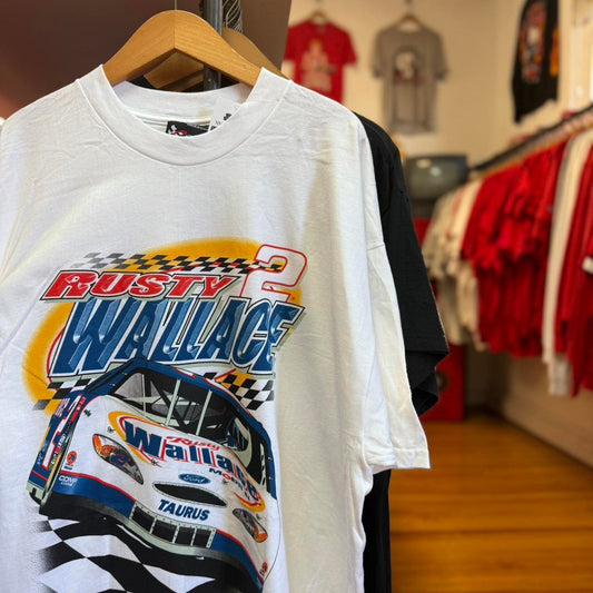 Vintage 90s NASCAR Rusty Wallace Racing T-Shirt - X-Large