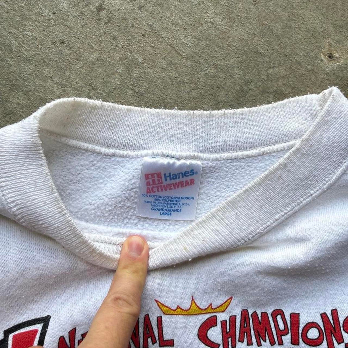 Vintage 90s Nebraska Huskers Comic Book Rare Crewneck - Large