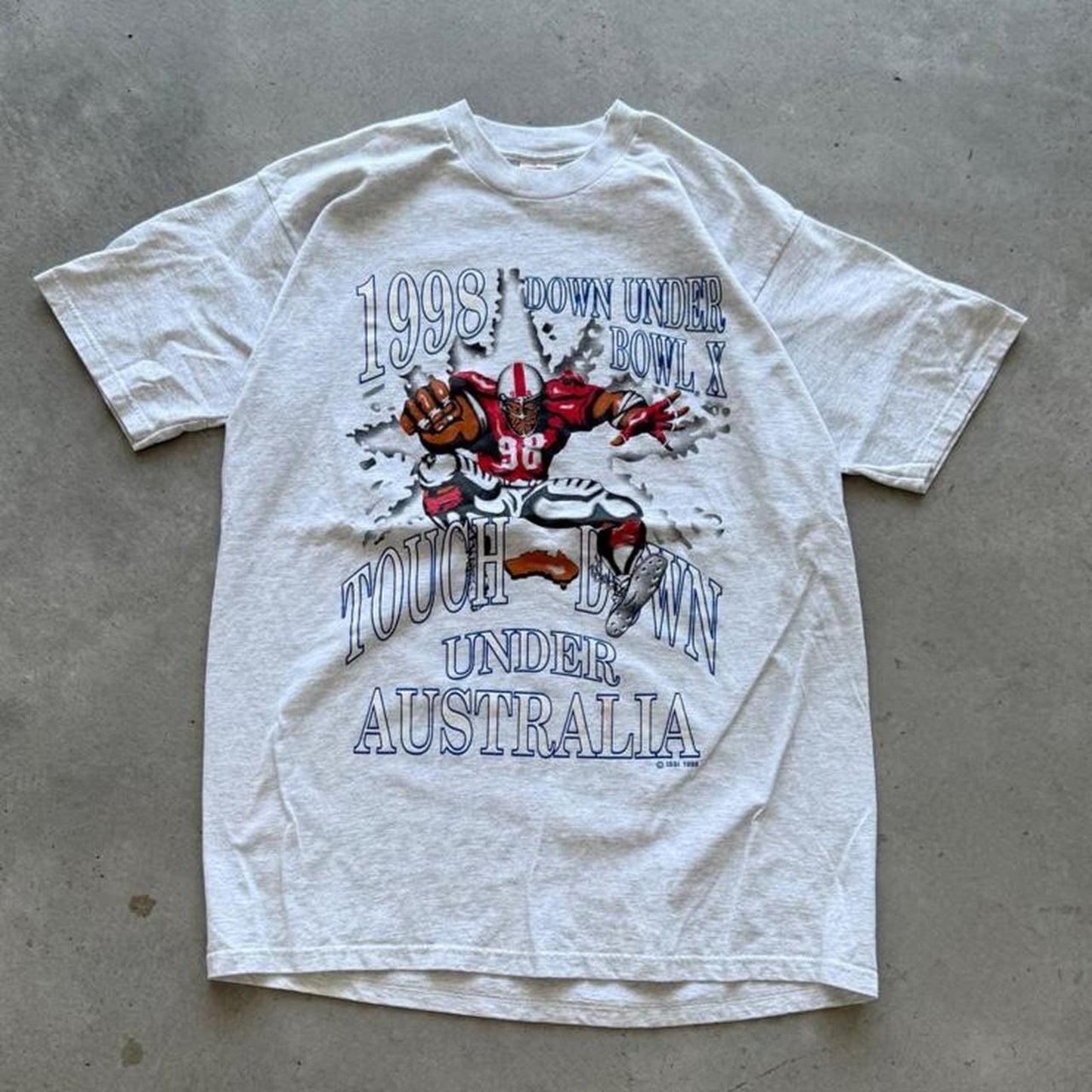 Vintage 1998 Down Under Australia Football T-Shirt - X-Large