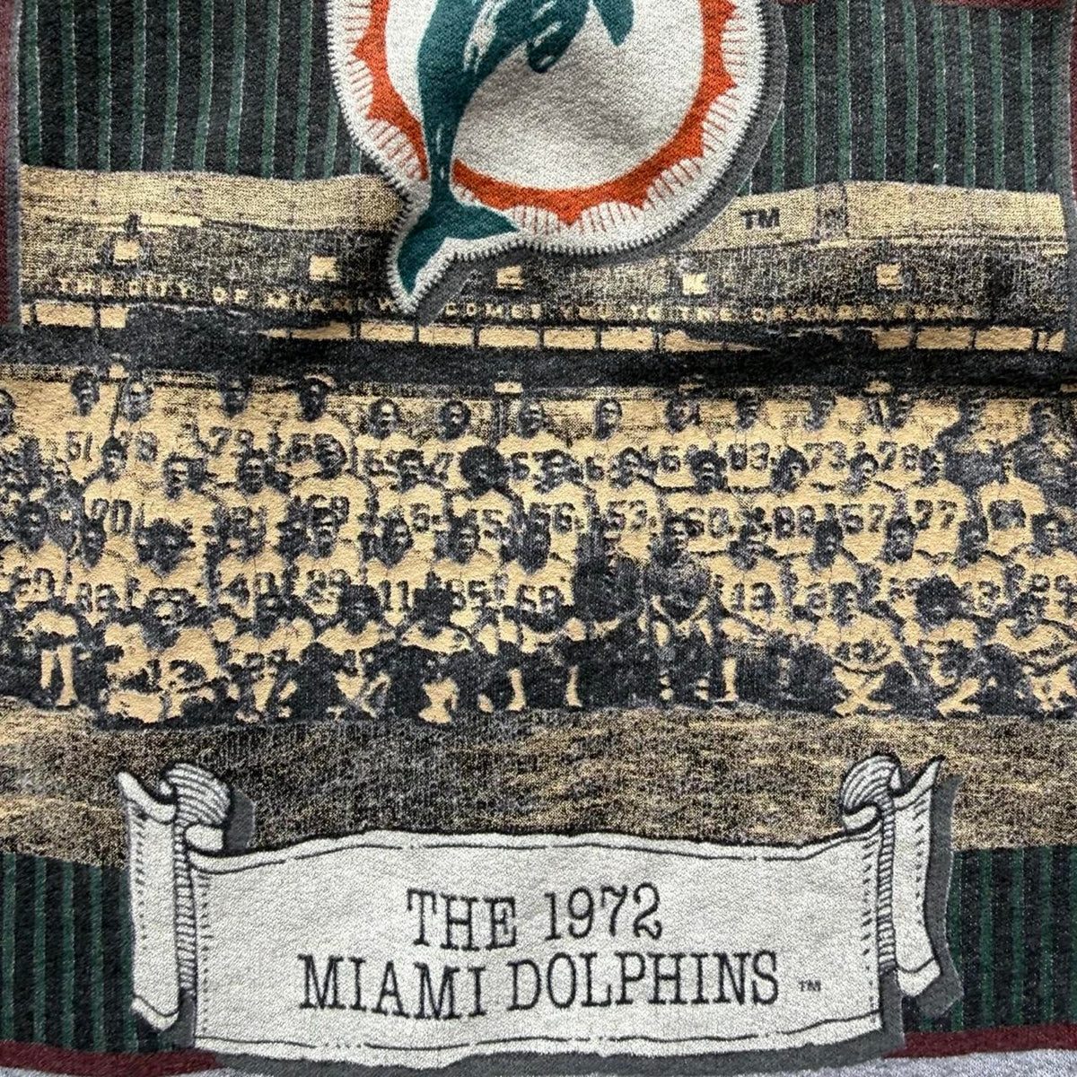 Vintage 90s Miami Dolphins Super Bowl Champs NFL Crewneck - X-Large