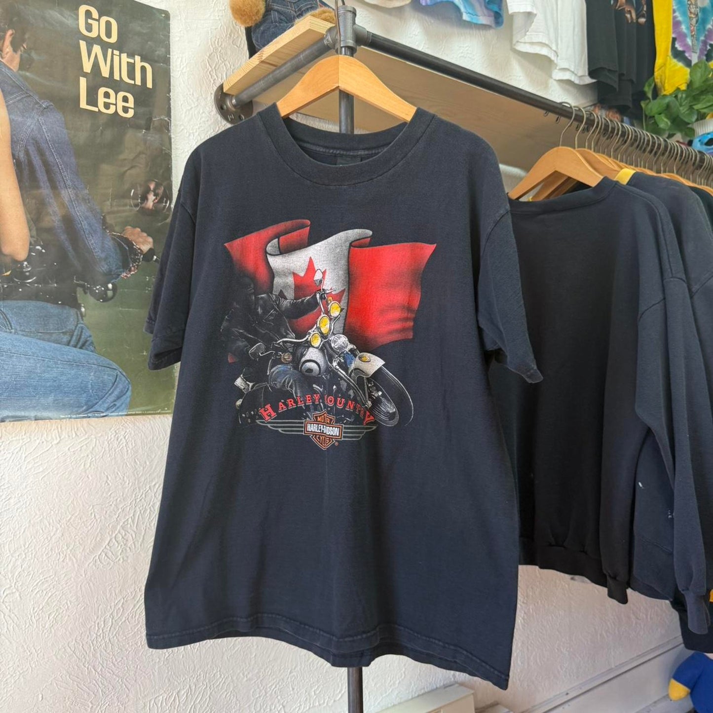 Vintage 90s Harley Davidson Motorcycles Canada Biker T-Shirt - X-Large
