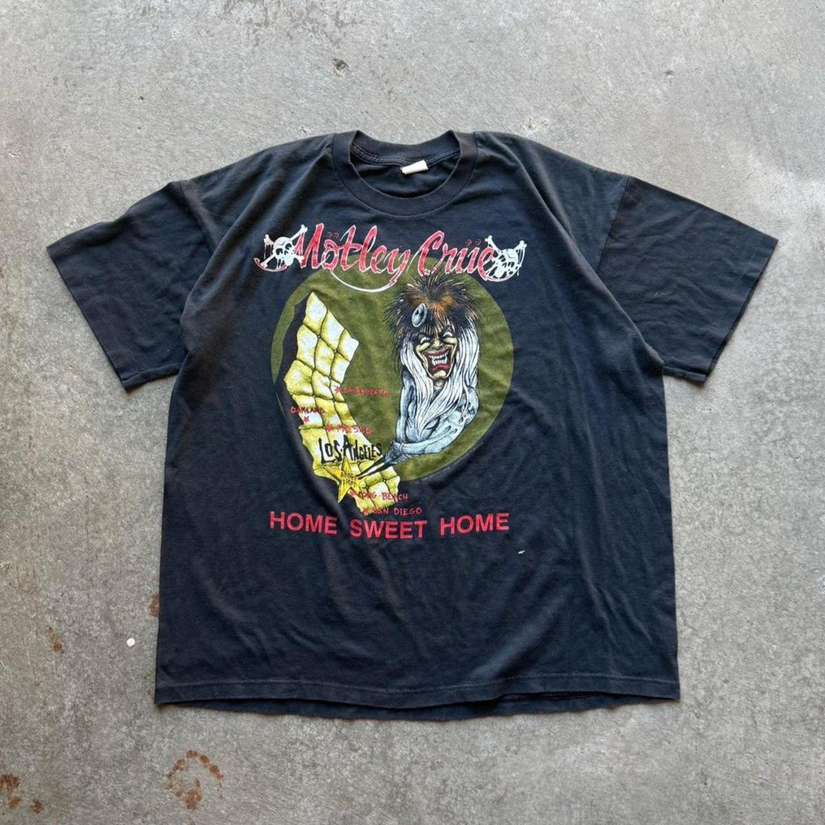 Vintage 1990 Motley Crue Home Sweet Home Band T-Shirt - X-Large