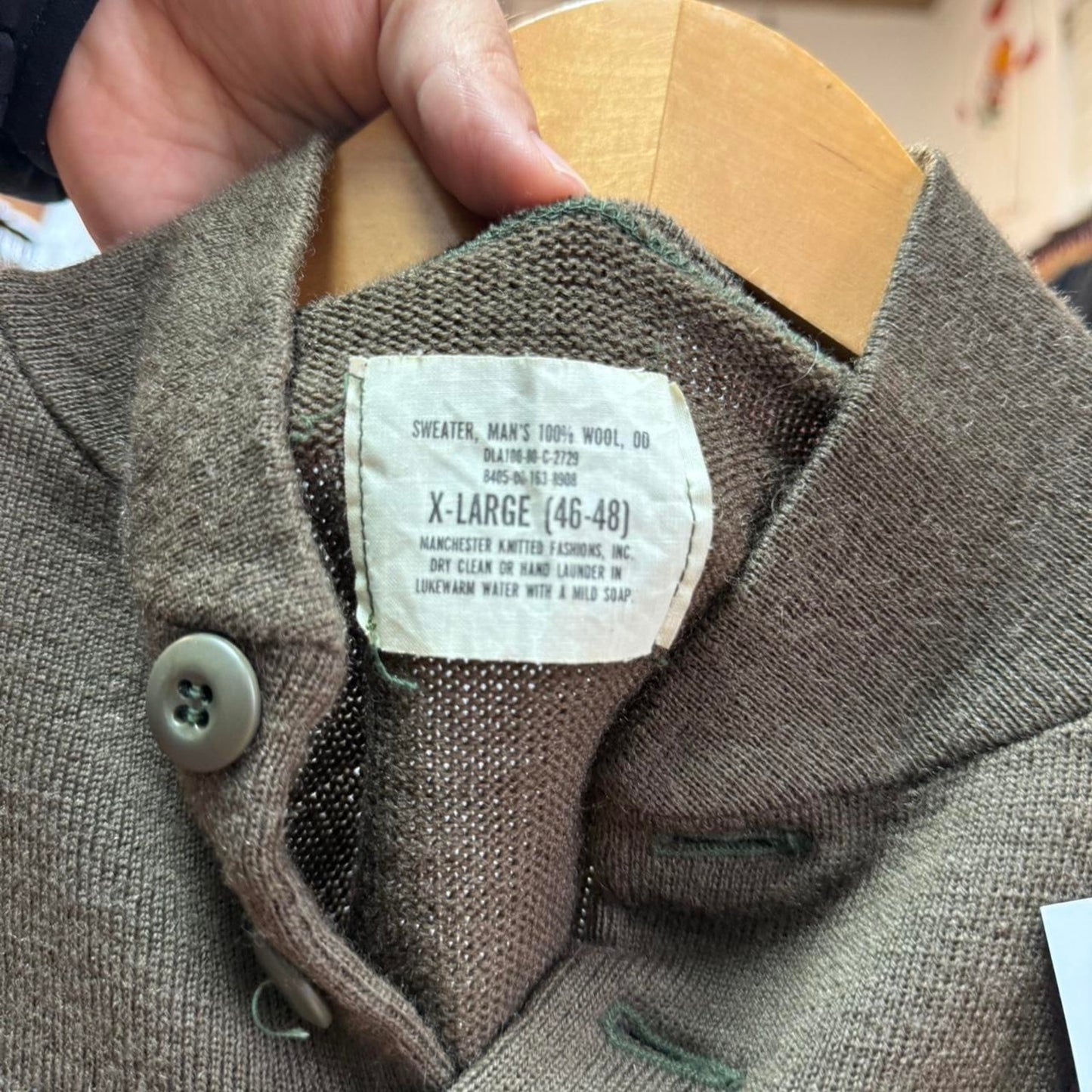 Vintage 90s Military Patch Marine Army Sweater - X-Large