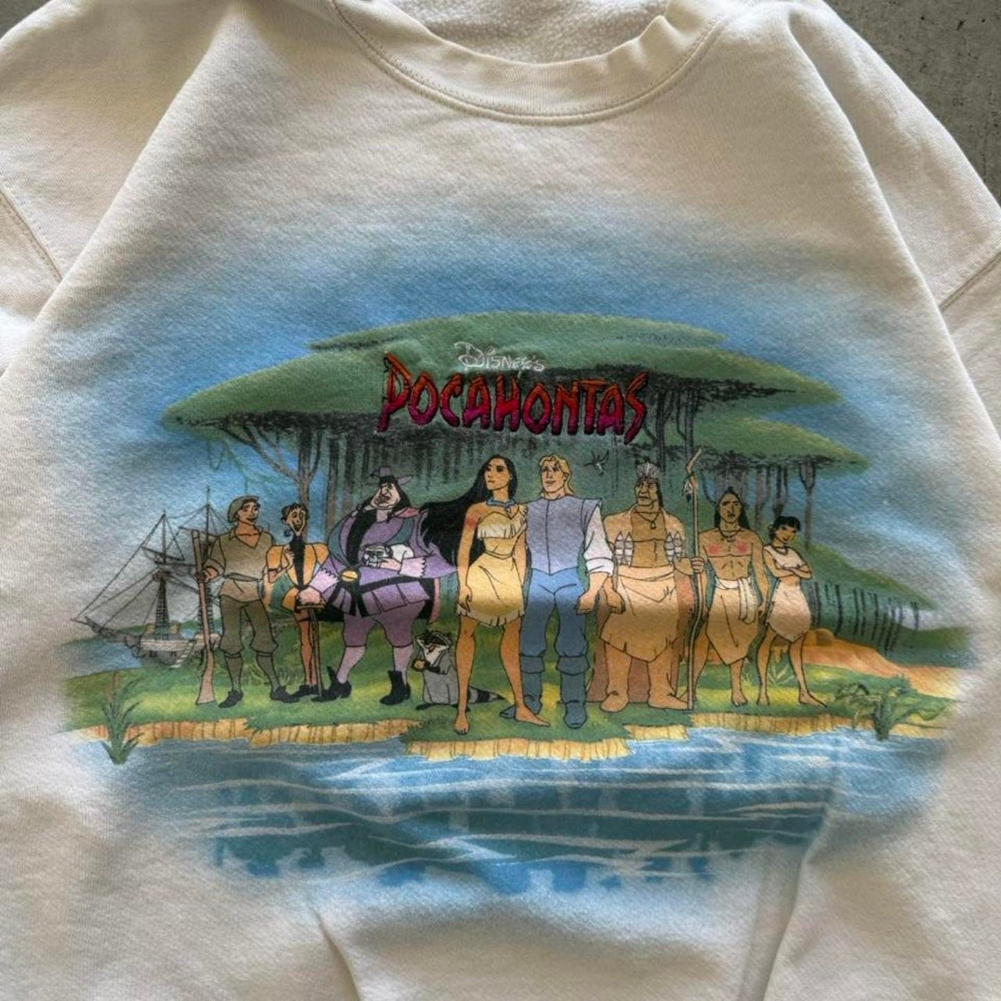 Vintage 90s Disney Pocahontas Movie Promo Crewneck - Large