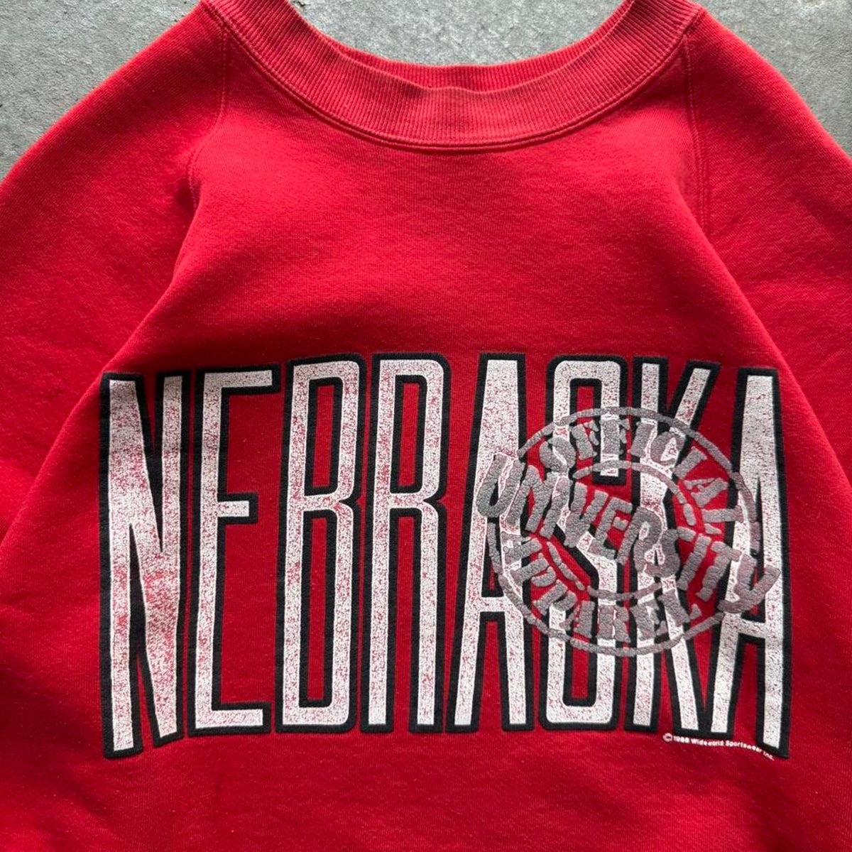 Vintage 90s Nebraska Huskers Spell Out Crewneck - X-Large