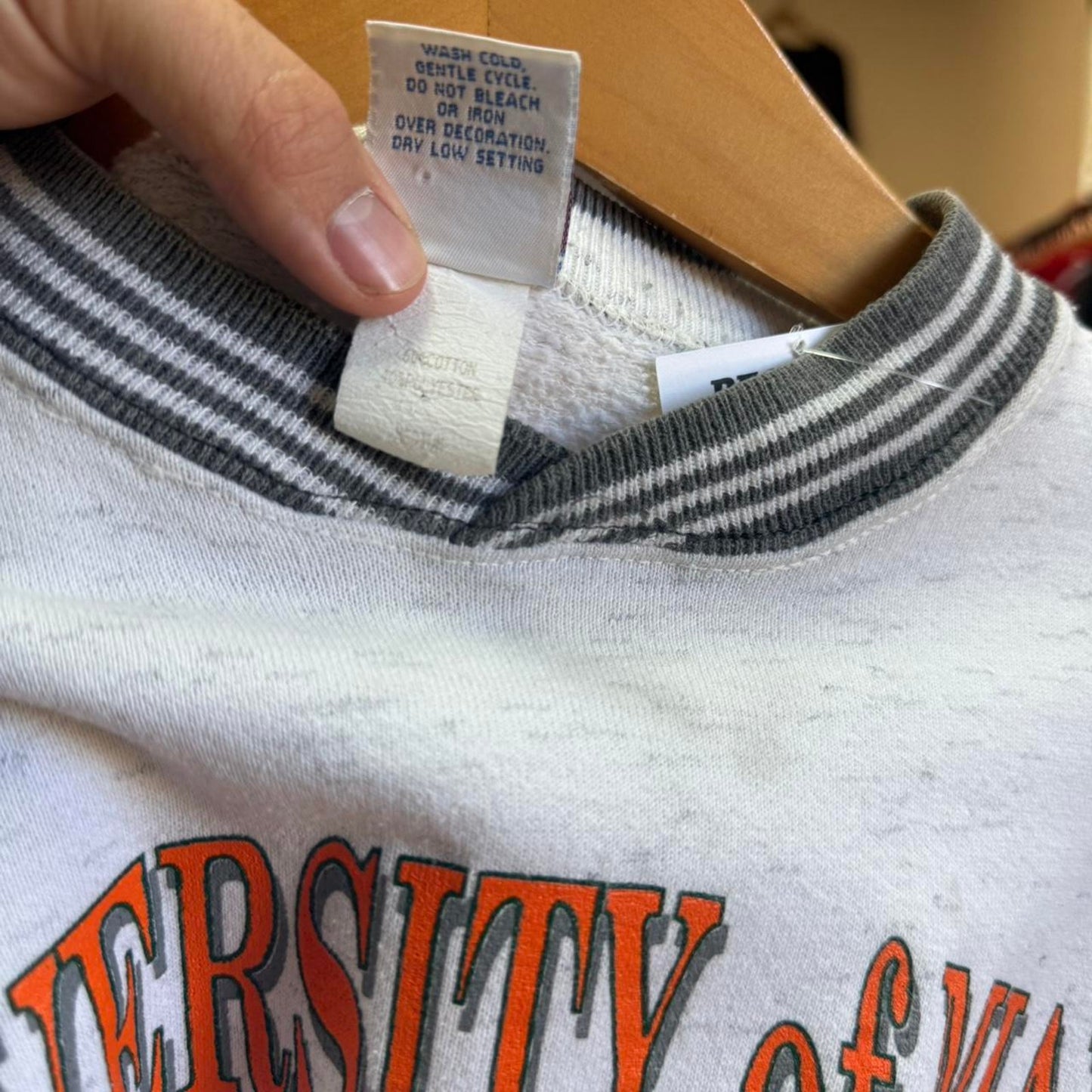 Vintage 90s Miami Hurricanes UoM University Crewneck - Medium