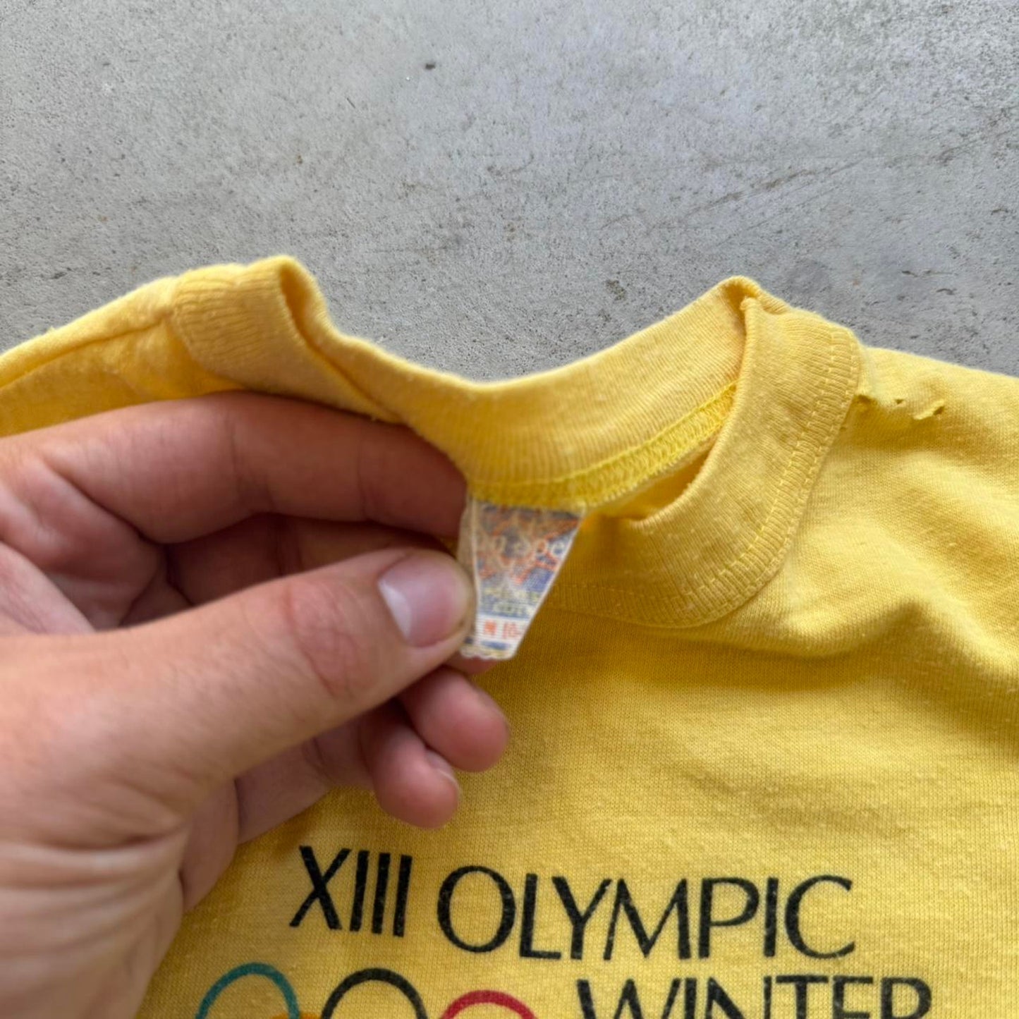 Vintage 1980 XIII Olympic Winter Games Lake Placid T-Shirt - Kids Medium
