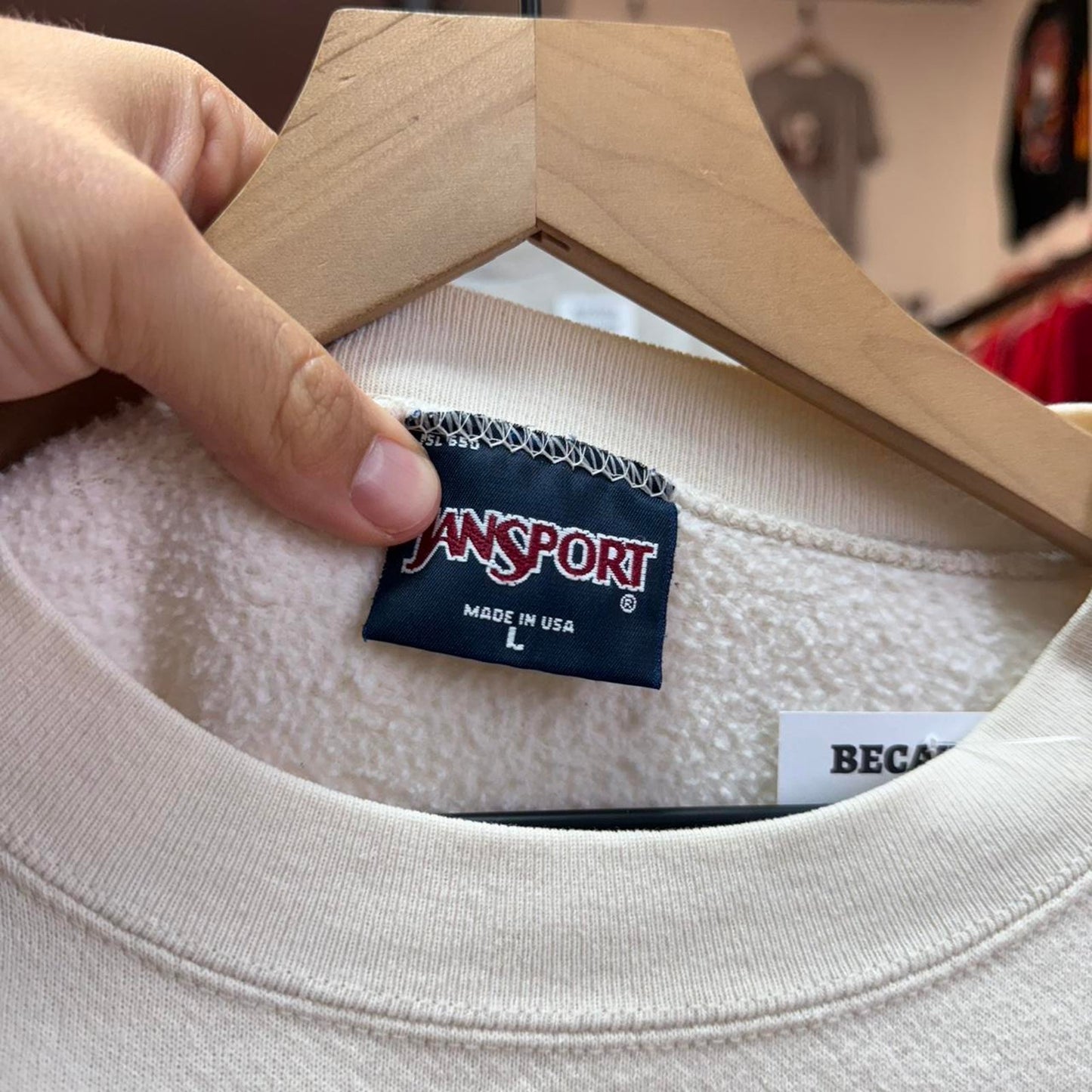 Vintage 90s Nebraska Huskers Embroidered Crewneck - Large