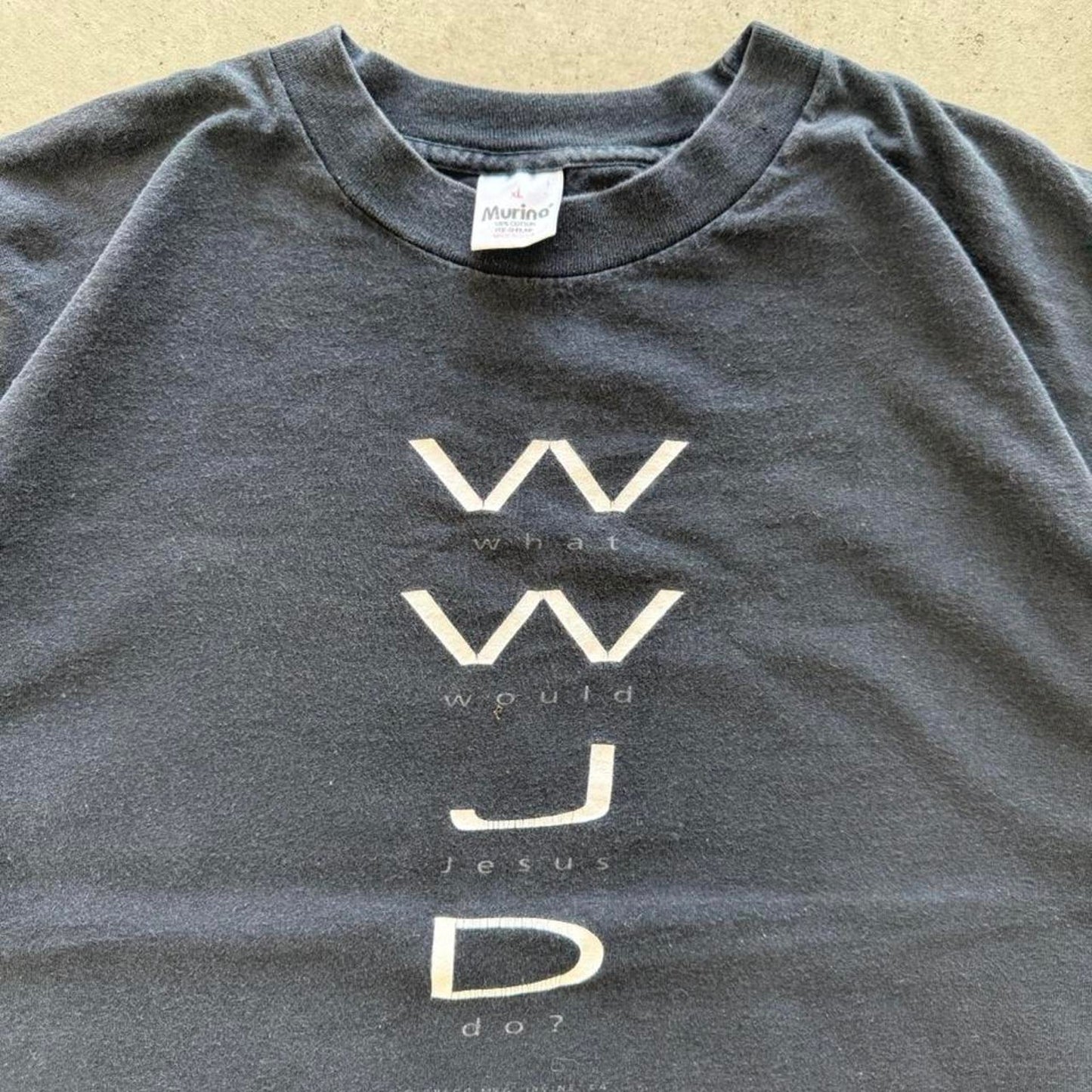 Vintage 90s WWJD What Would Jesus Do Bible T-Shirt - X-Large