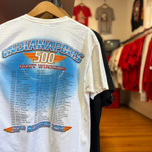 Vintage 2008 Indianapolis 500 Racing Racecar T-Shirt - Large