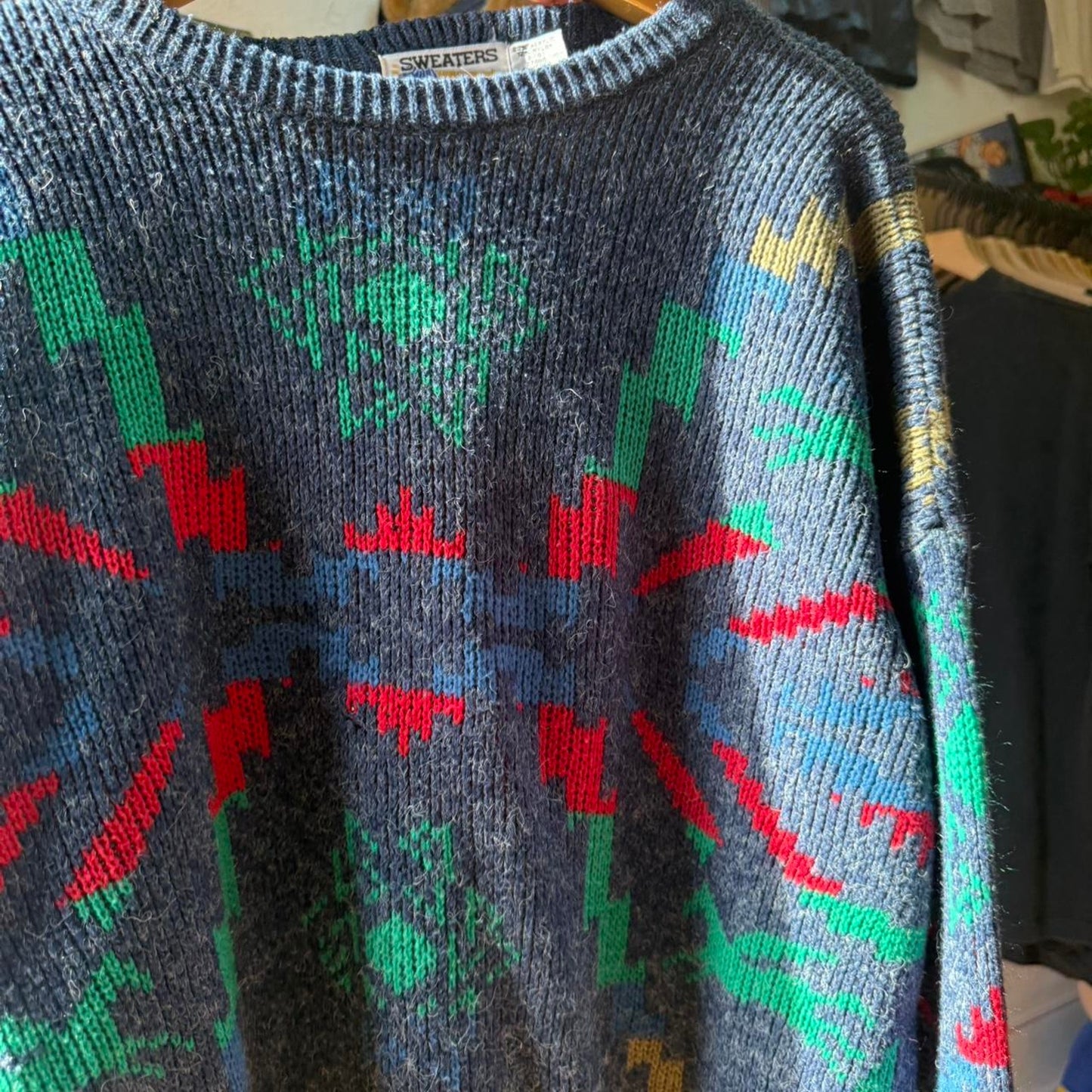 Vintage 90s Pegasus Knit Patterned Sweater - X-Large