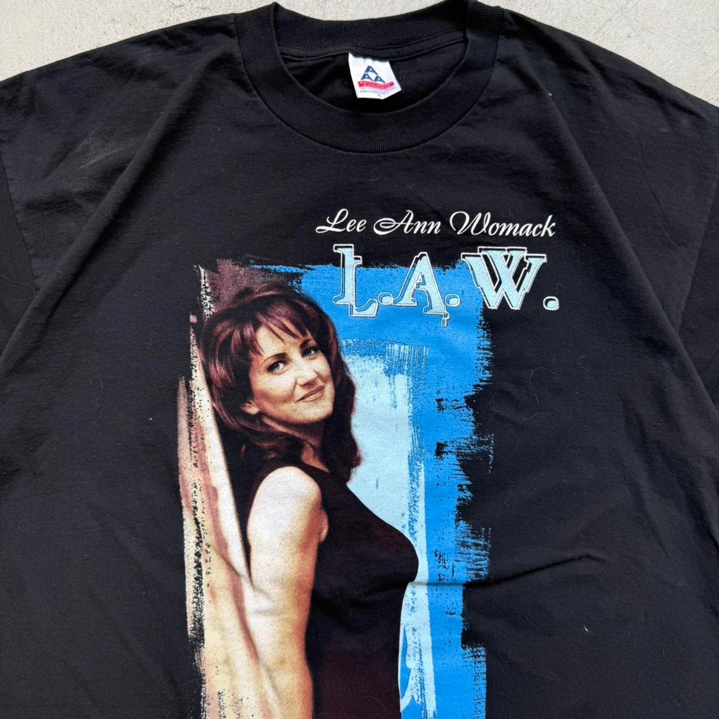 Vintage 90s Lee Ann Womack LAW Country Music T-Shirt - X-Large