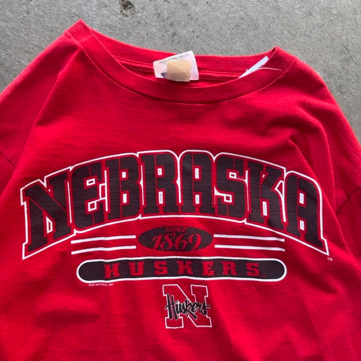 Vintage Nebraska Huskers Long Sleeve T-Shirt - Large