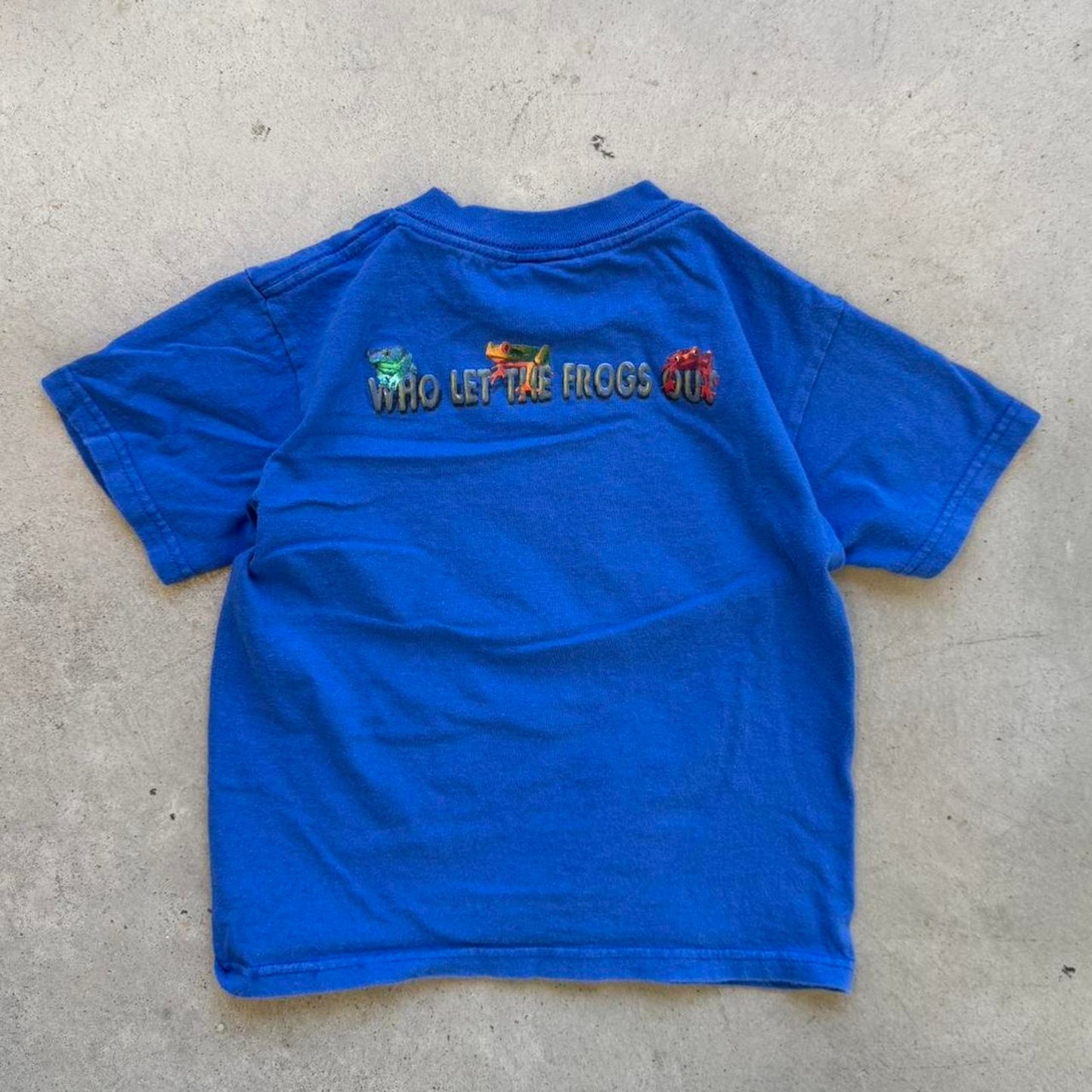Vintage 90s Rainforest Frogs Animal T-Shirt - Kids Medium