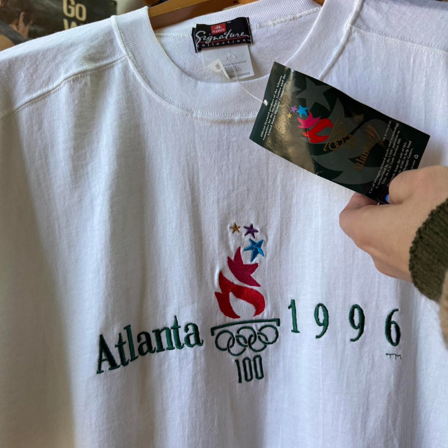 Vintage 1996 Atlanta Olympics Torch DS T-Shirt - X-Large