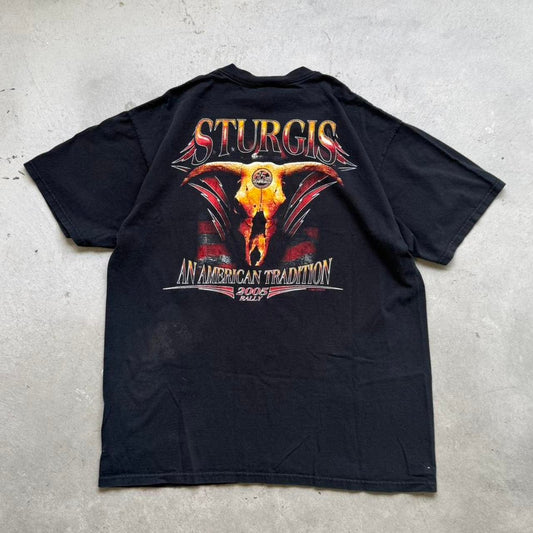 Vintage 2005 Sturgis Bound Motorcycle Biker T-Shirt - X-Large