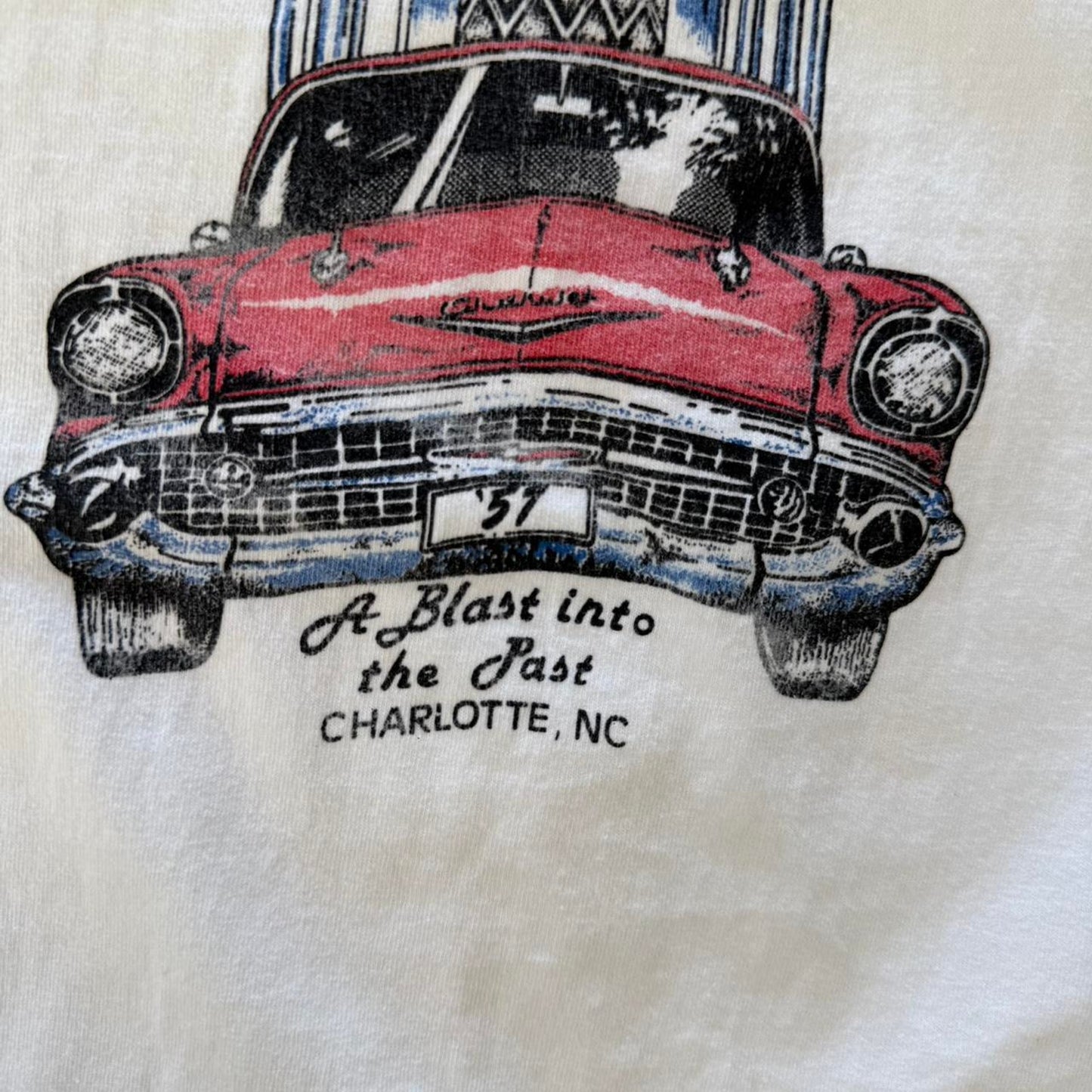 Vintage 80s Boppers Bar and Boogie Diner Car T-Shirt - X-Large