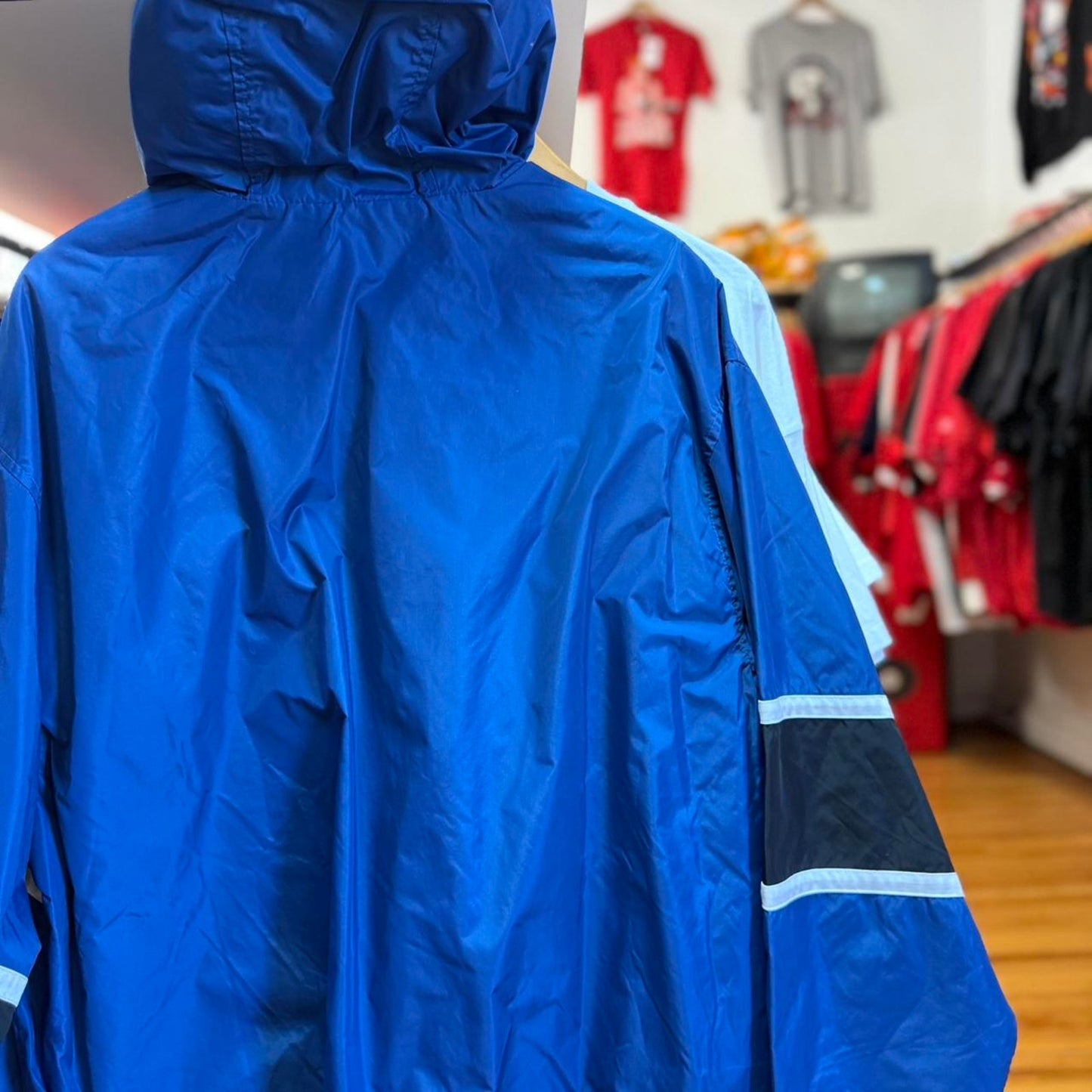 Vintage 90s Nike Swoosh Check Windbreaker Jacket - Large