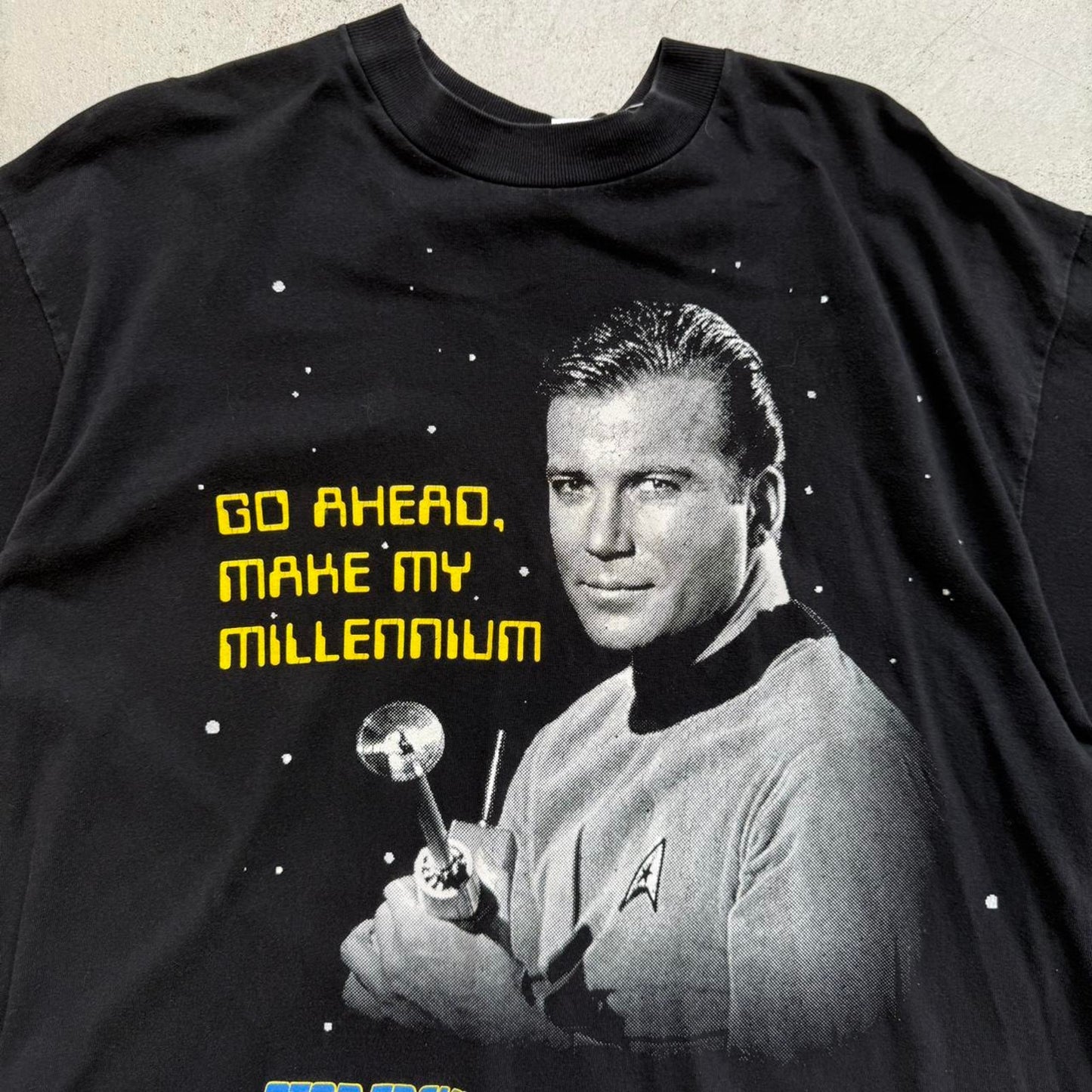 Vintage 90s Star Trek Go Ahead Make My Millennium Sci Fi T-Shirt - X-Large