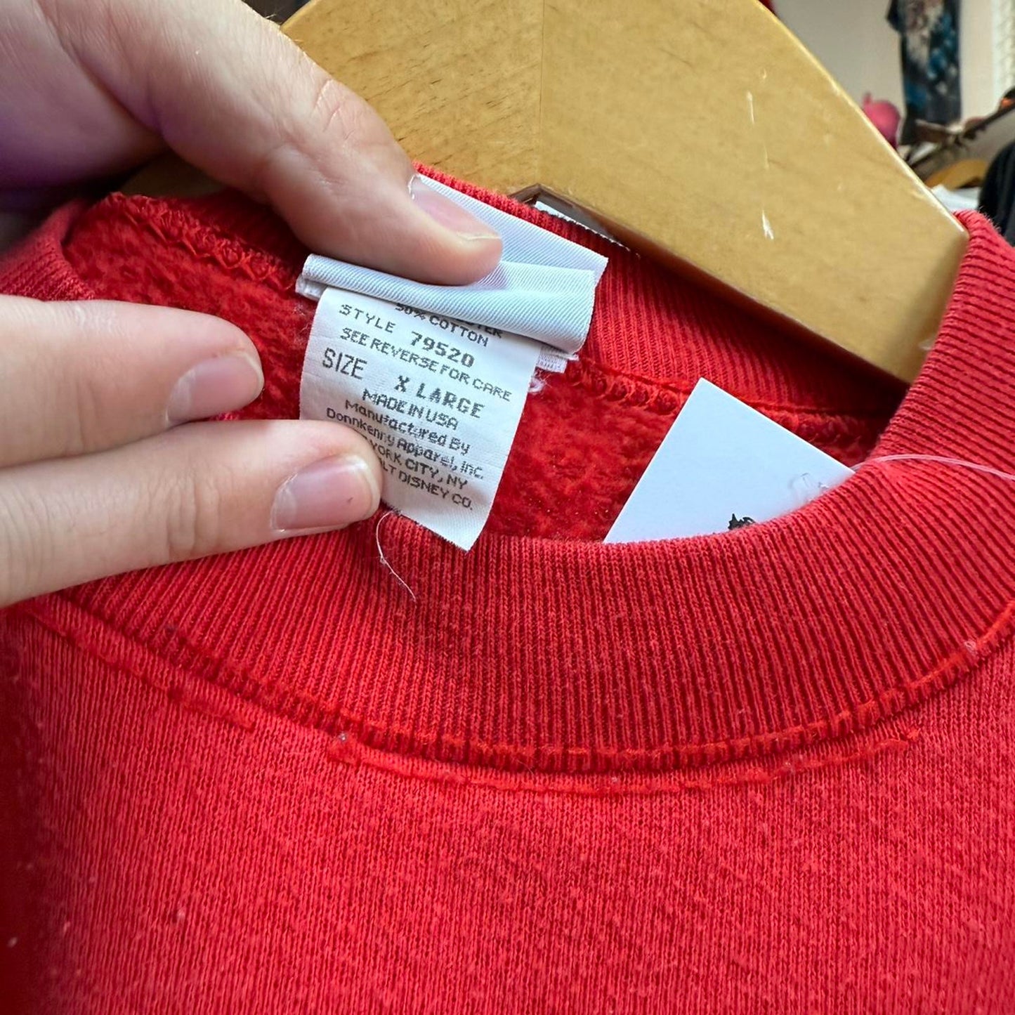 Vintage 90s Mickey Disney Embroidered Crewneck