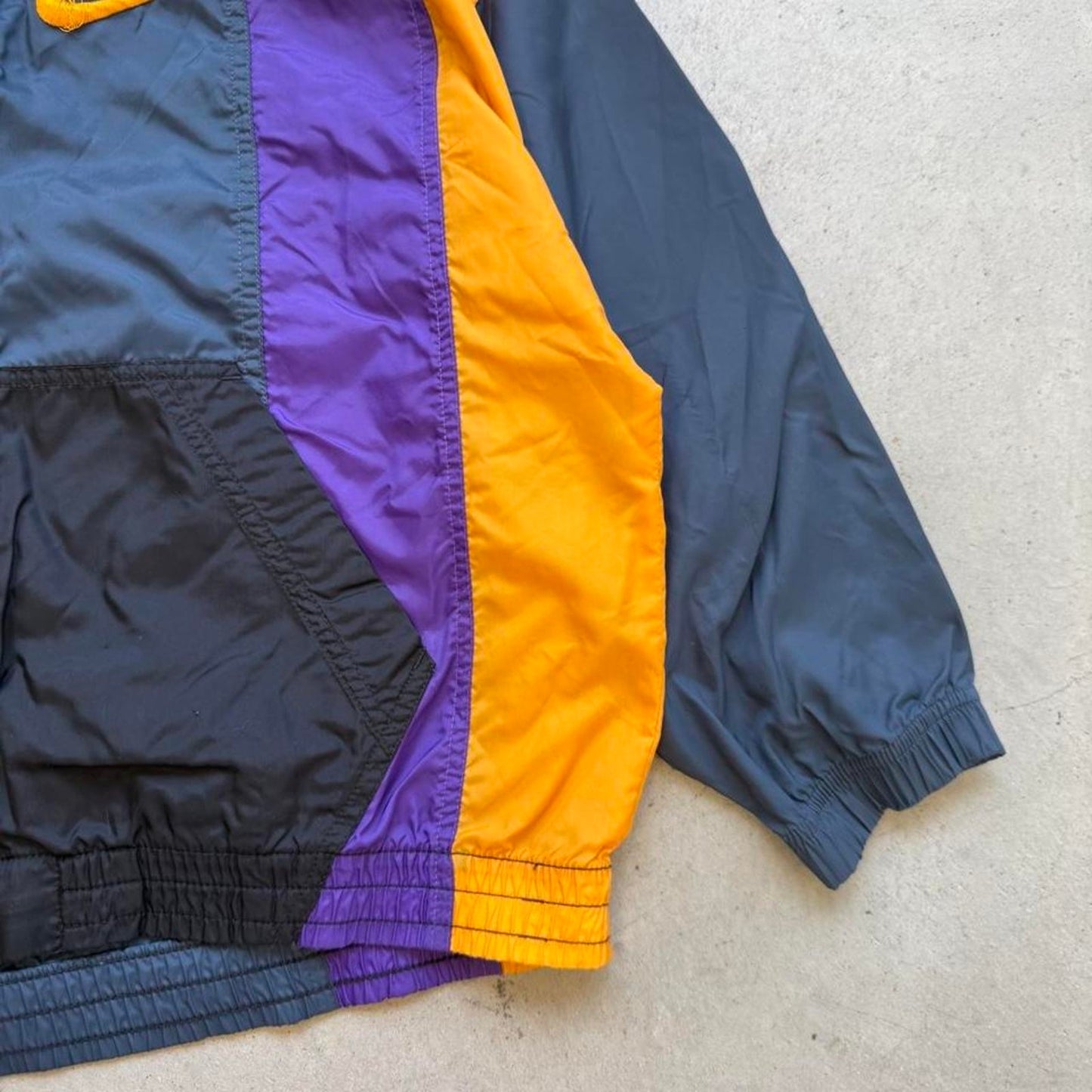 Vintage 90s Nike Side Swoosh Logo Windbreaker Jacket - Kids Medium 10/12