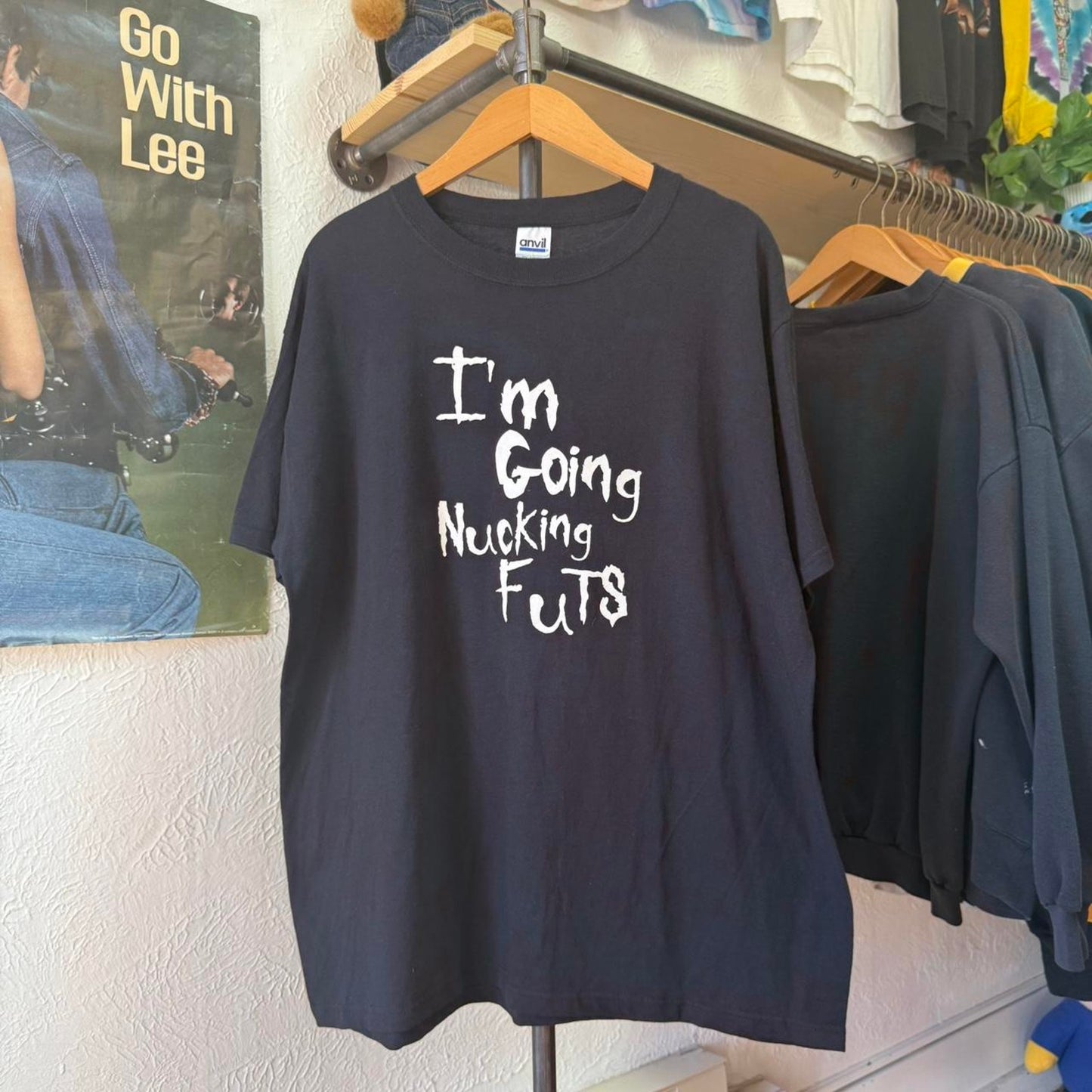 Vintage 90s I’m Going Nucking Futs Text Humor T-Shirt - X-Large