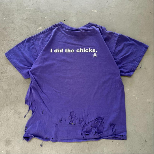 Vintage 90s Dixie Chicks I Did the Chicks Distressed Crew T-Shirt - X-Large