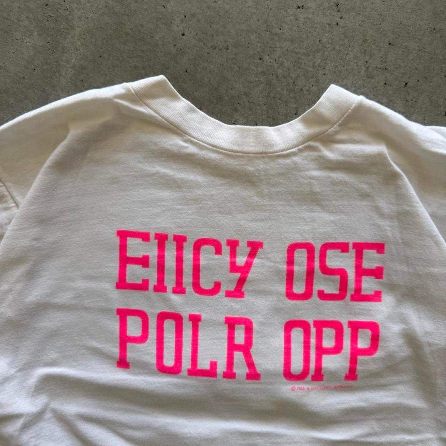 Vintage 90s F*ck Off Russian Letters Text T-Shirt - Small