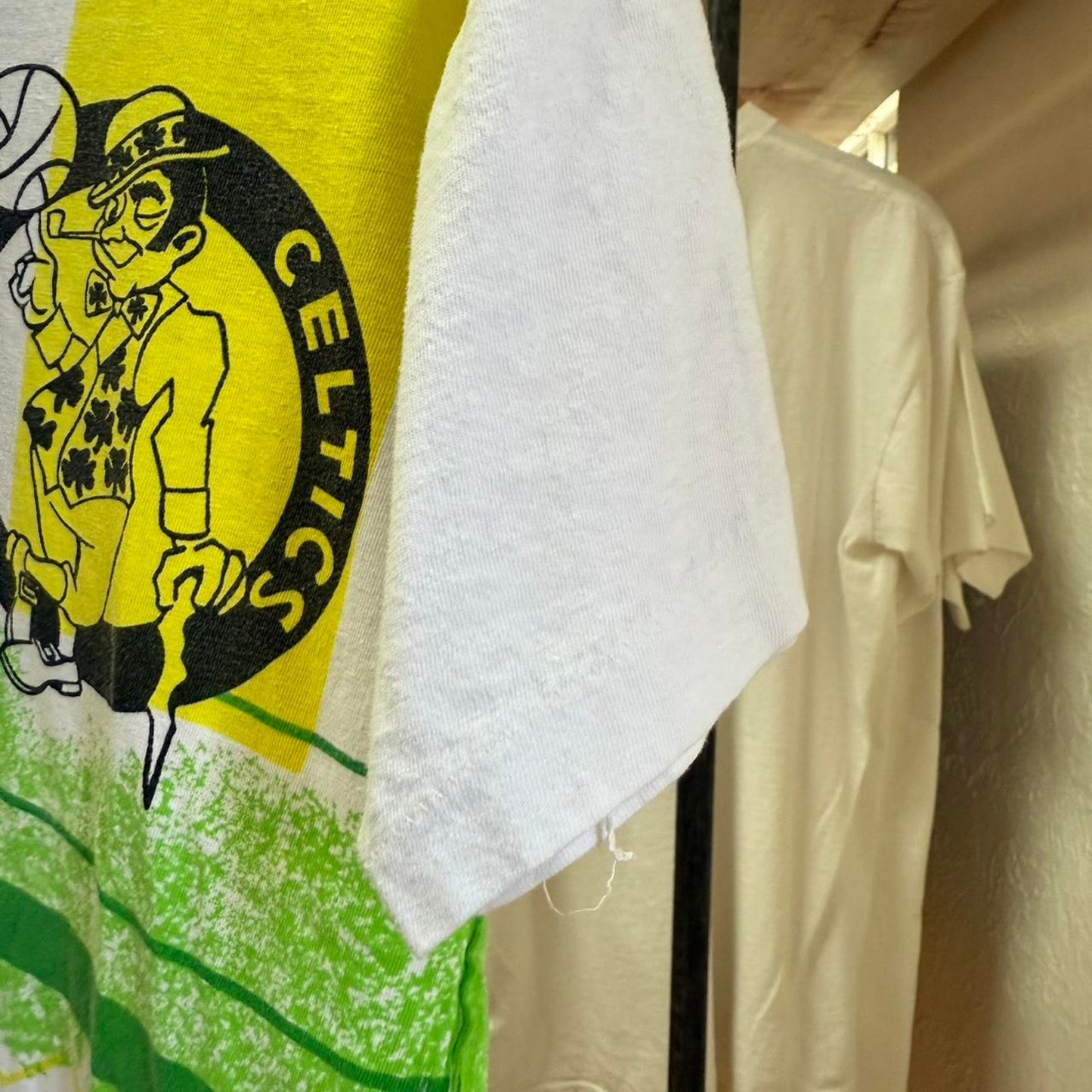 Vintage 90s Boston Celtics NBA Basketball AOP Magic Johnson T-Shirt