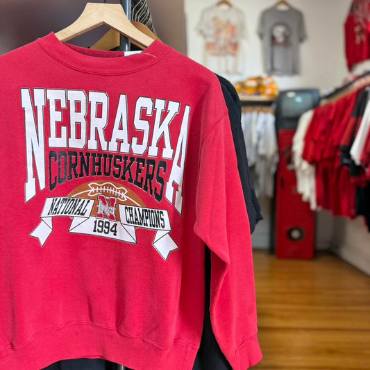 Vintage 90s Nebraska Cornhuskers National Champions Crewneck - Medium
