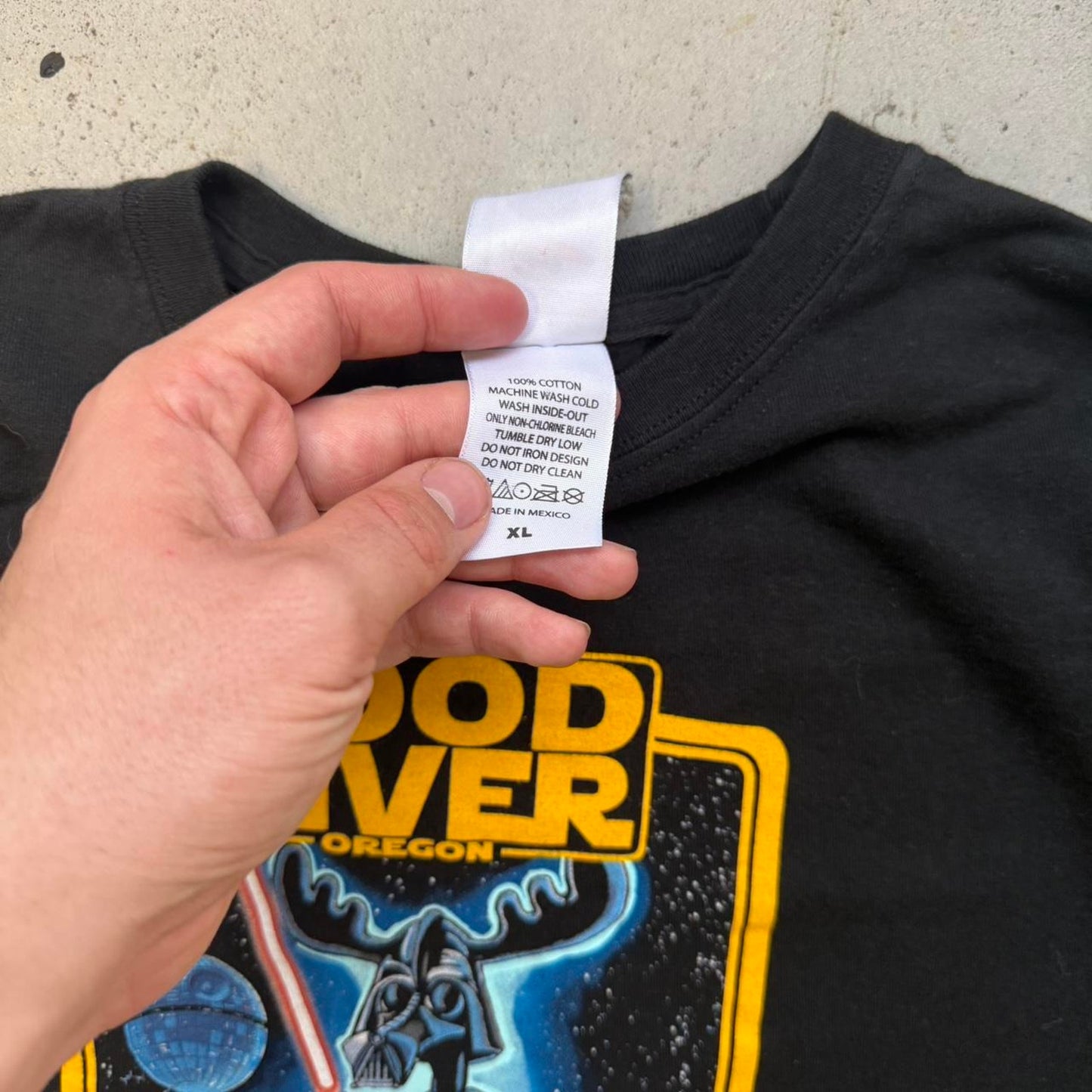 Vintage 90s Star Wars Hood River Oregon Parody T-Shirt - X-Large