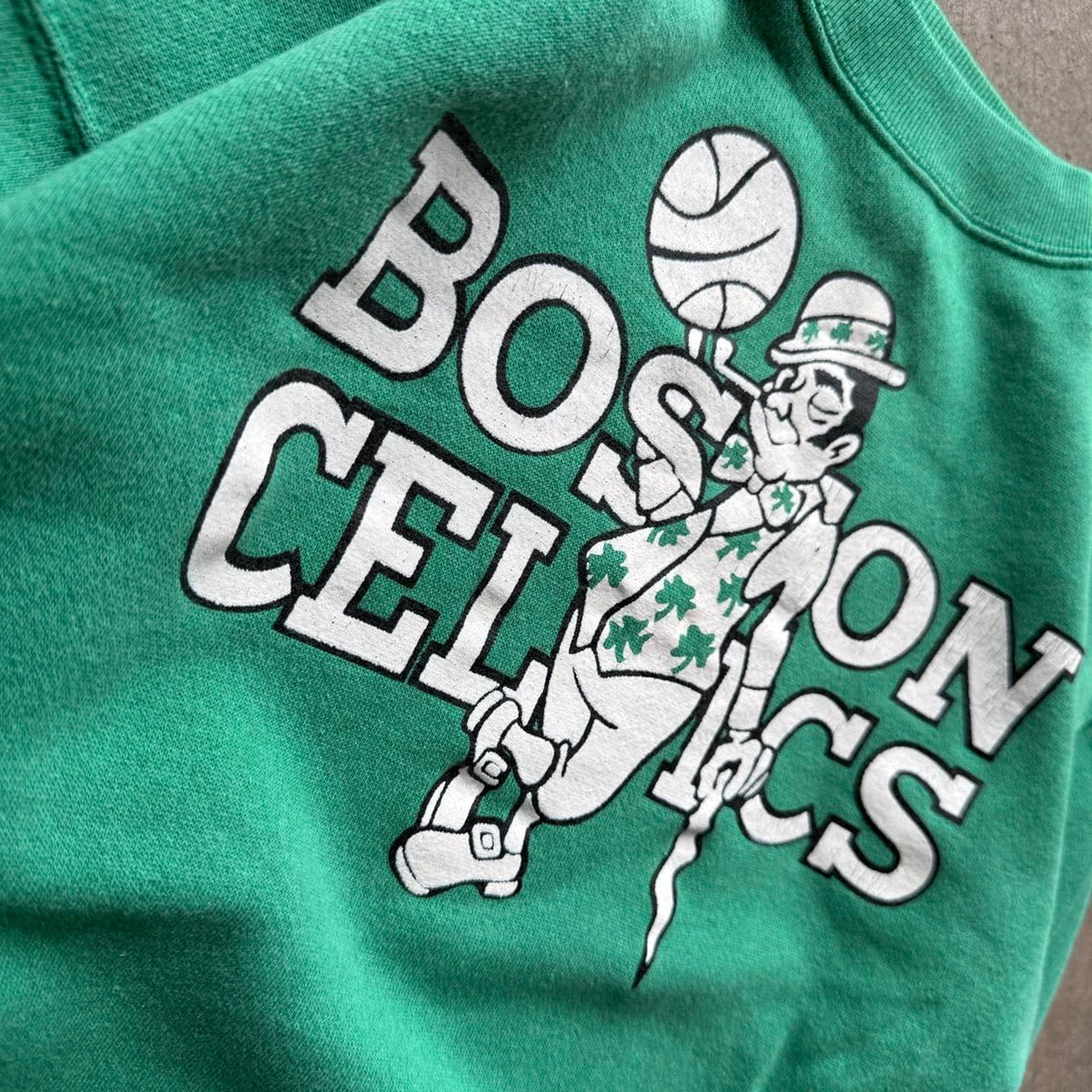 Vintage 80s Boston Celtics NBA Basketball Crewneck - Large
