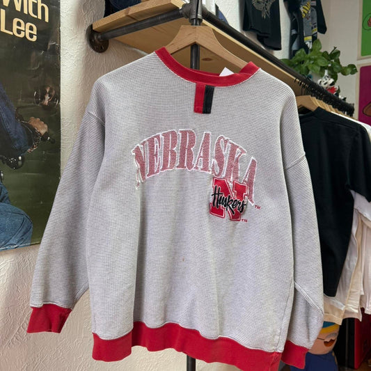 Vintage 90s Nebraska Huskers Starter Embroidered Crewneck - Medium