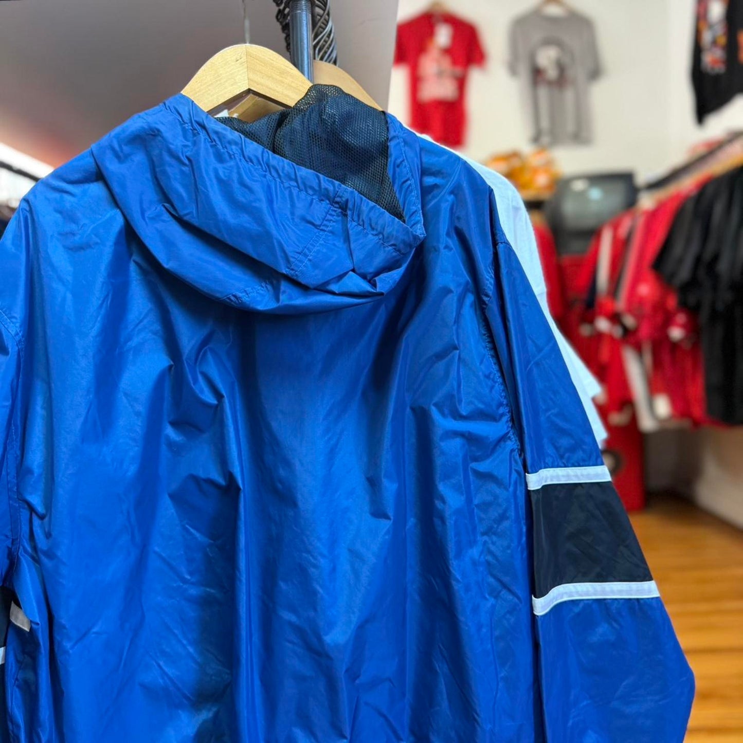 Vintage 90s Nike Swoosh Check Windbreaker Jacket - Large