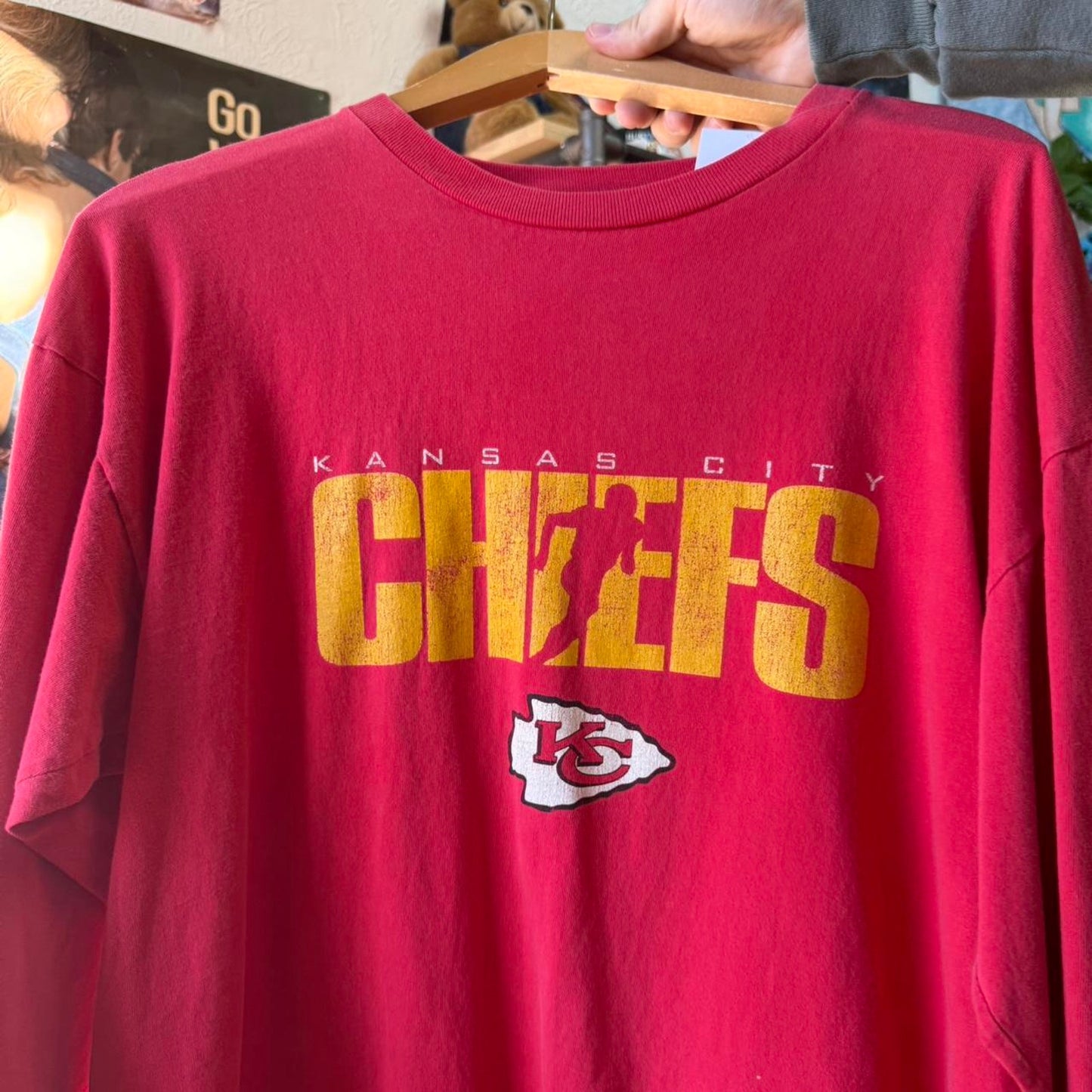 Vintage 90s Kansas City Chiefs NFL Sports T-Shirt - Large
