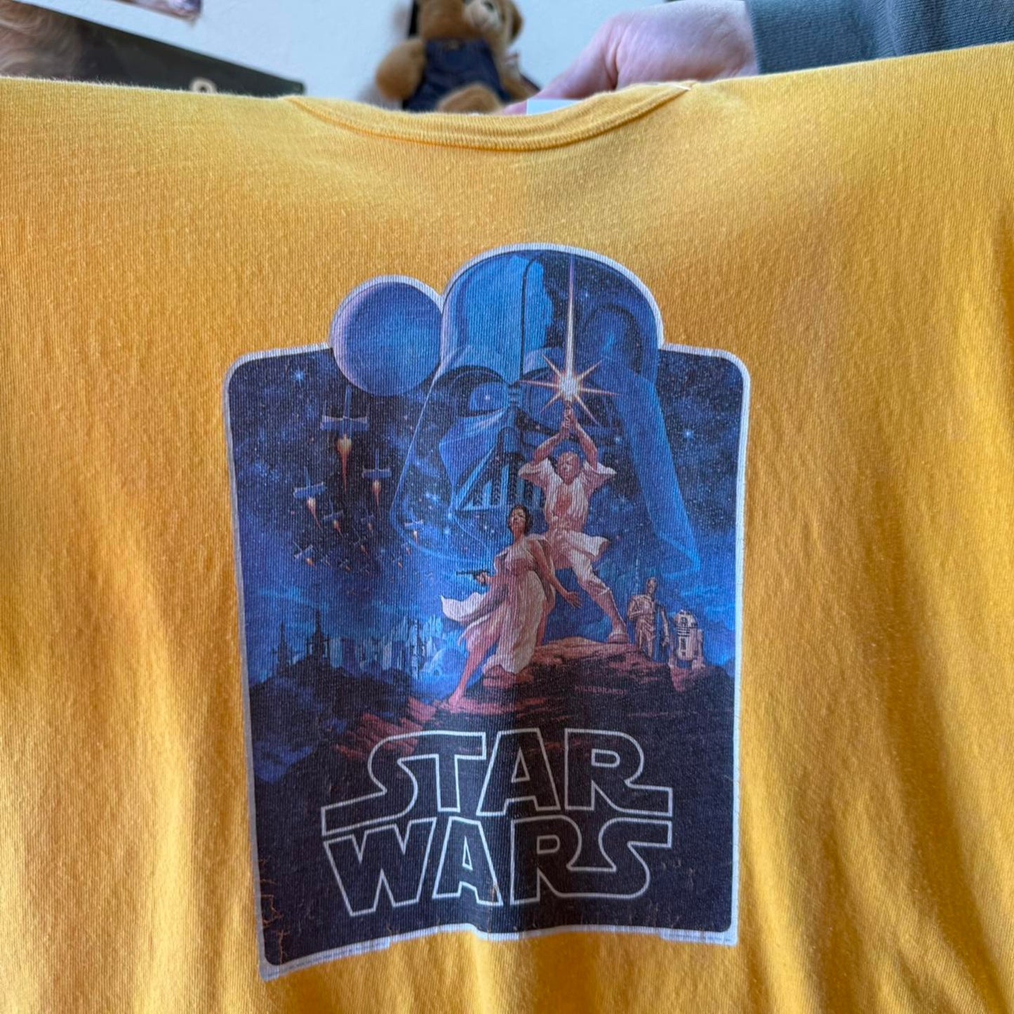 Vintage 70s Star Wars Luke Skywalker Darth Vader T-Shirt - Small