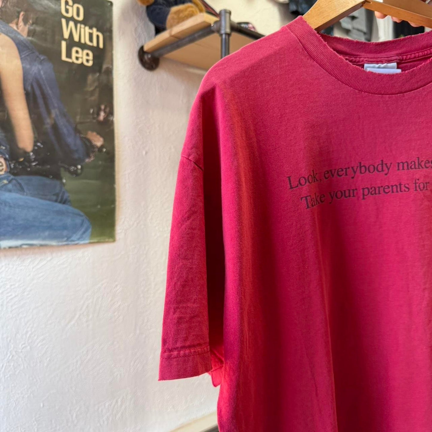 Vintage 90s Everybody Makes Mistakes Humor Text T-Shirt