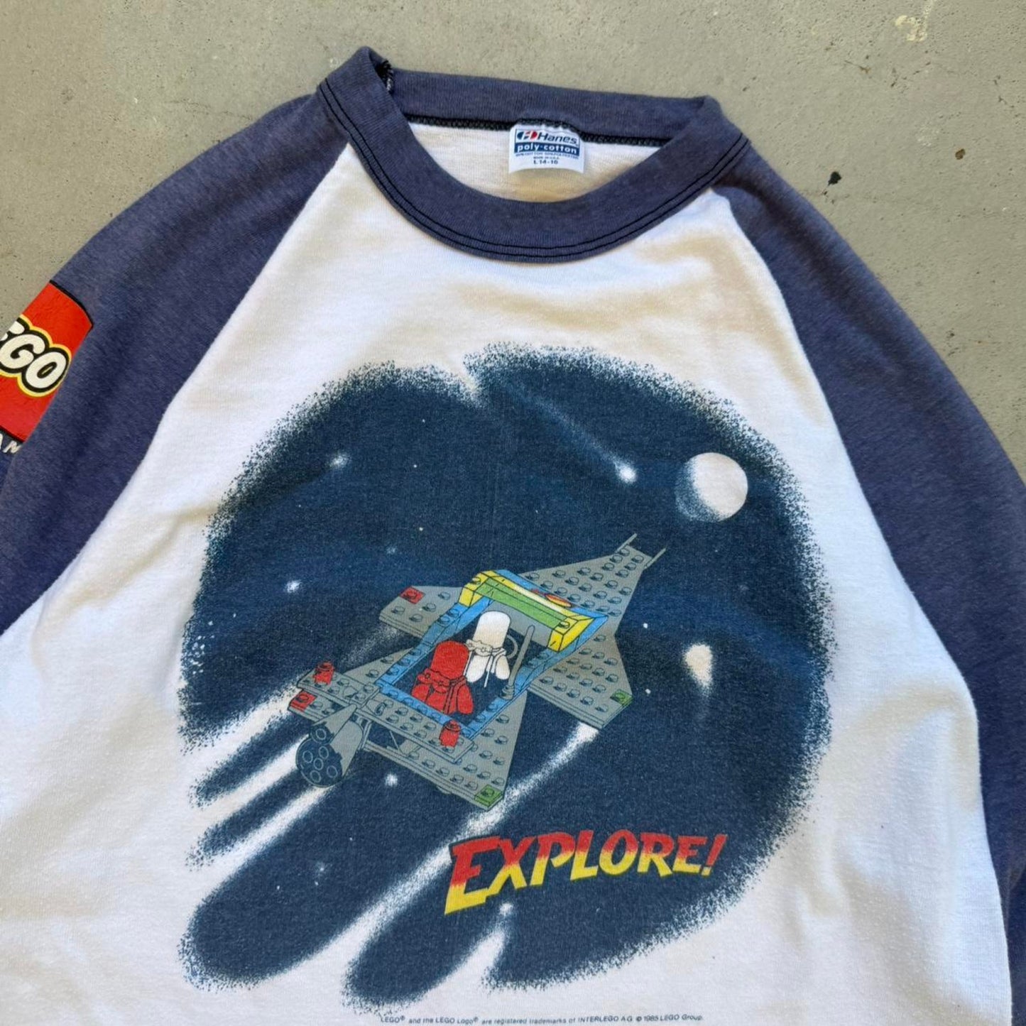 Vintage 90s Lego Spaceship Explore T-Shirt - Kids Large