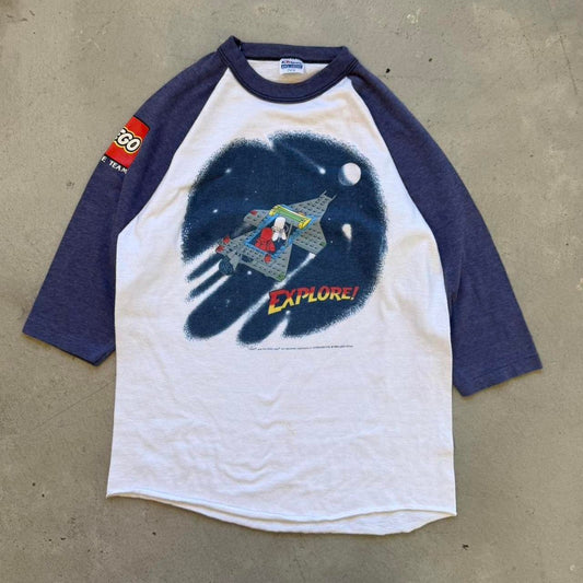 Vintage 90s Lego Spaceship Explore T-Shirt - Kids Large