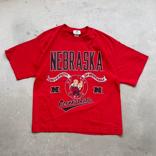 Vintage 90s Nebraska Cornhuskers Galt Sand T-Shirt - Medium
