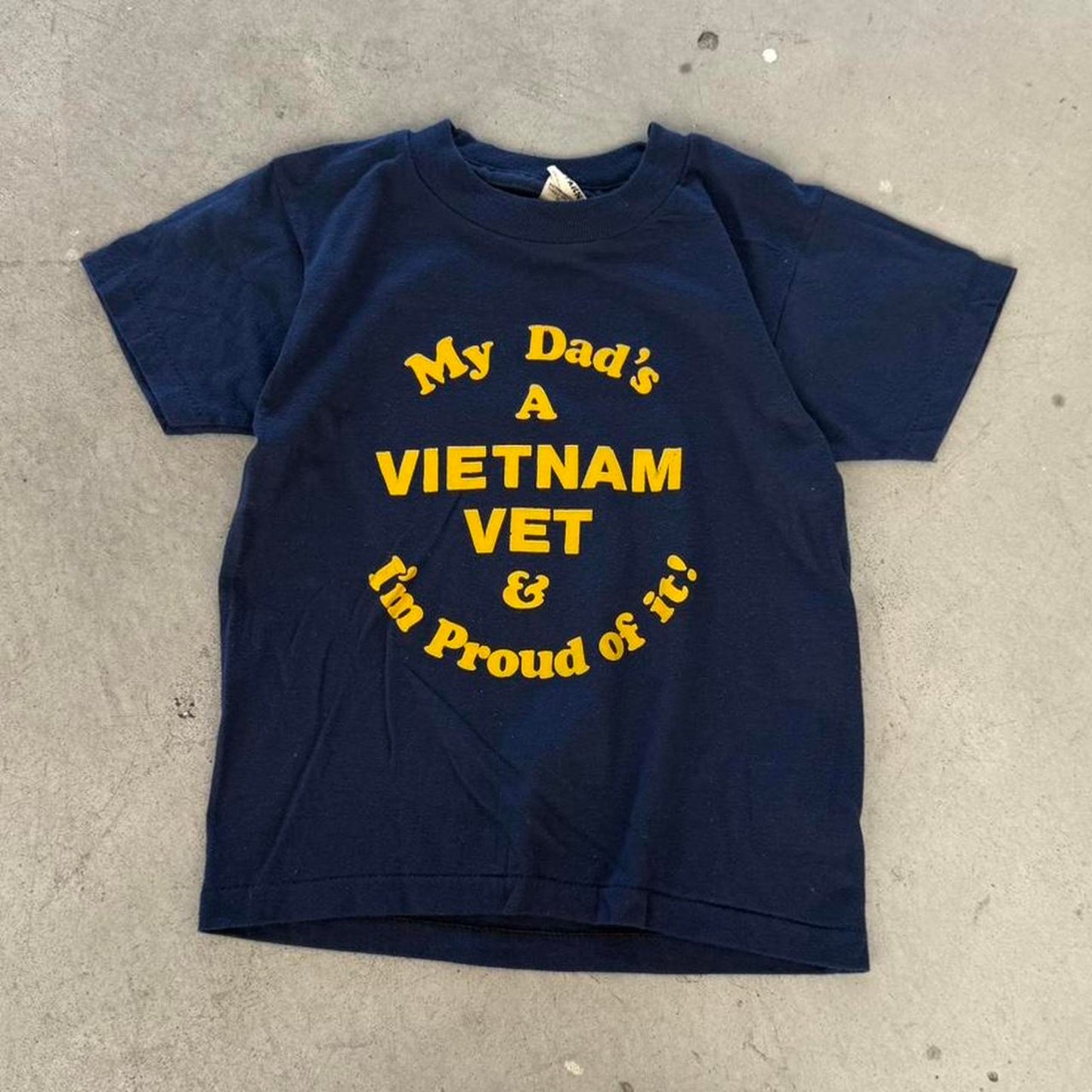Vintage 80s My Dads a Vietnam Vet T-Shirt - Kids 10-12
