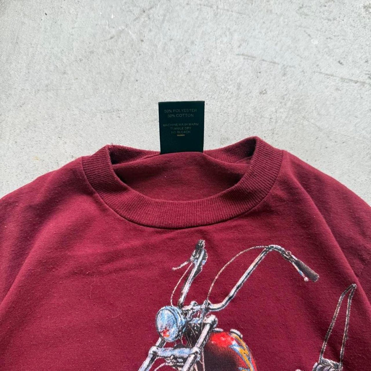 Vintage 90s 3D Emblem Harley Davidson Motorcycles Ride One Someday T-Shirt - Kids Medium