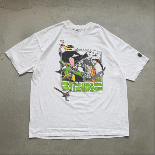 Vintage 90s Birds Animal Nature T-Shirt - XX-Large
