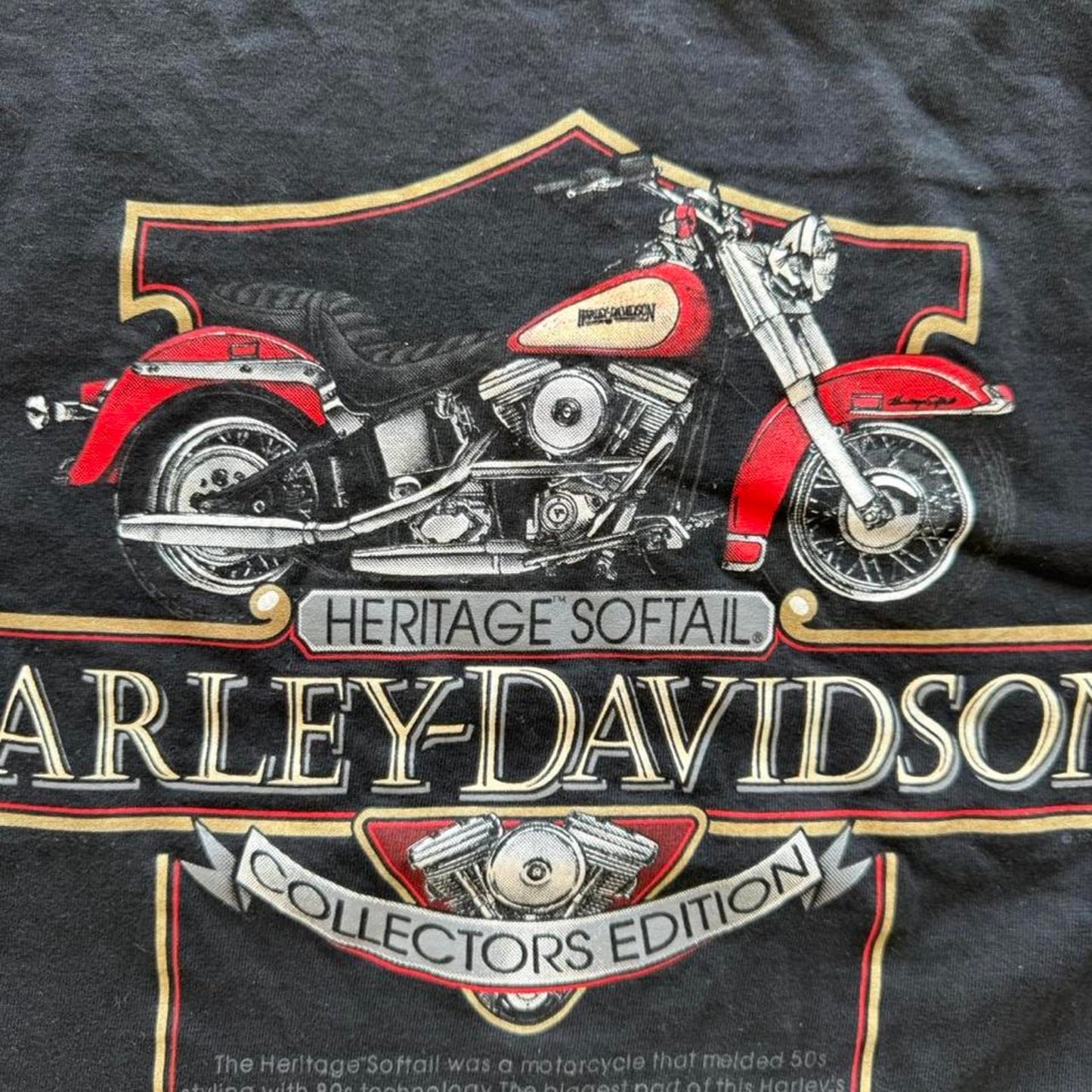Vintage 90s Harley Davidson Motorcycles Collectors Edition T-Shirt - X-Large