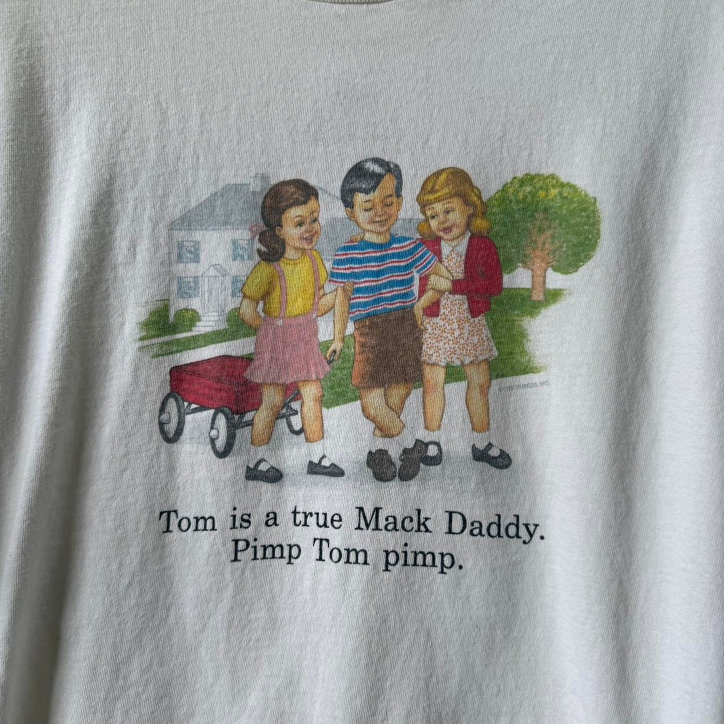 Vintage 90s Mack Daddy Pimp Tom Pimp Cartoon T-Shirt - X-Large