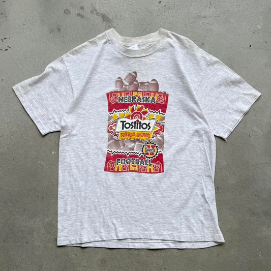 Vintage Nebraska Huskers Fiesta Bowl Chip Bag T-Shirt - Large