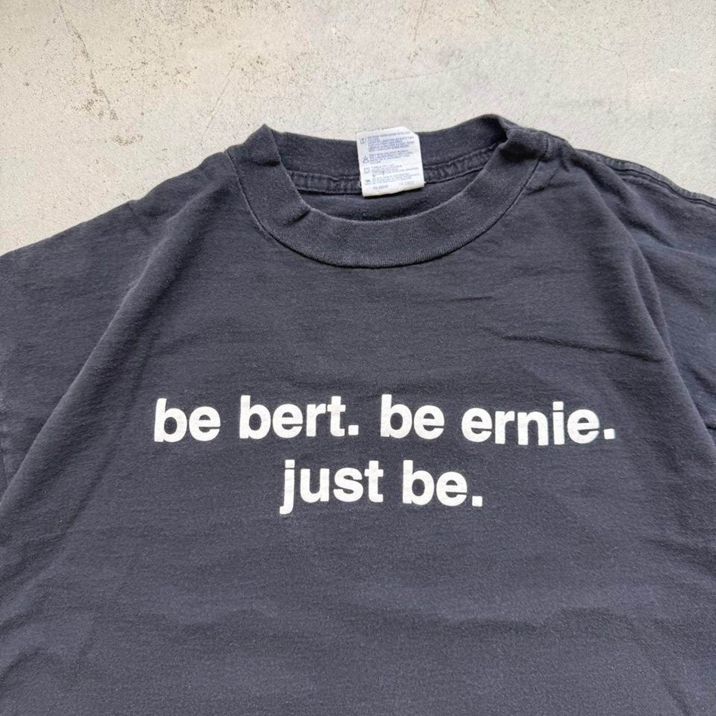 Vintage 90s Bert and Ernie Just Be Sesame Street T-Shirt - X-Large