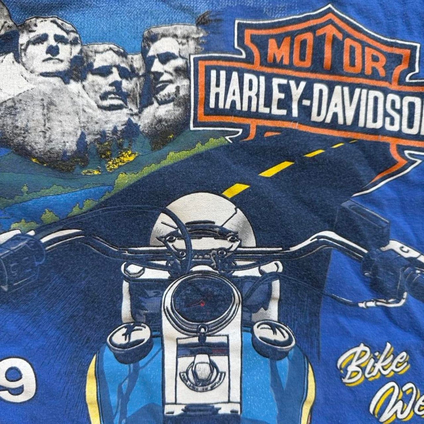 Vintage 1989 Harley Davidson Motorcycles Sturgis Biker T-Shirt - Small